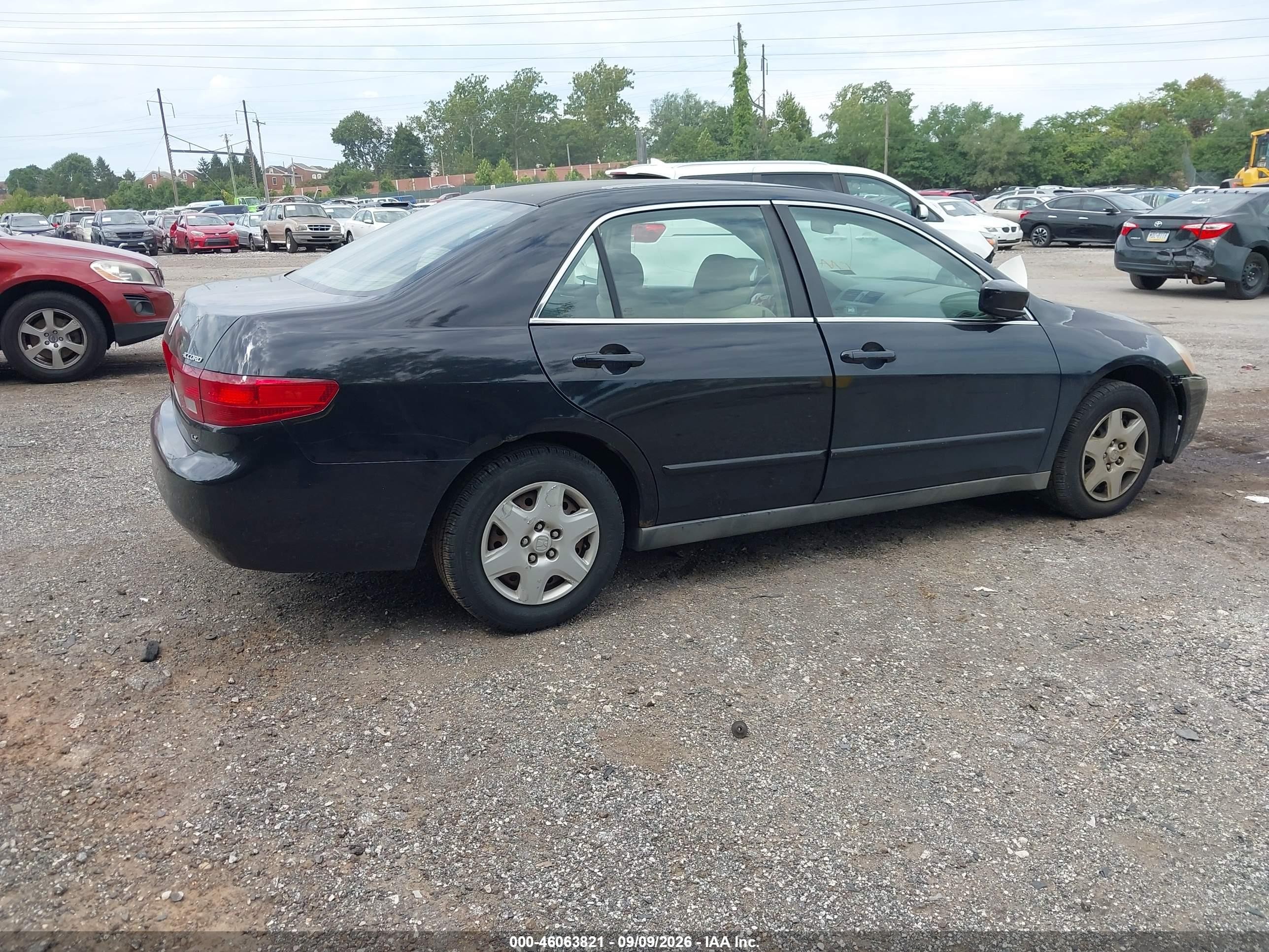 2005 Honda Accord 2.4 Lx Black vin: 1HGCM56485A171655