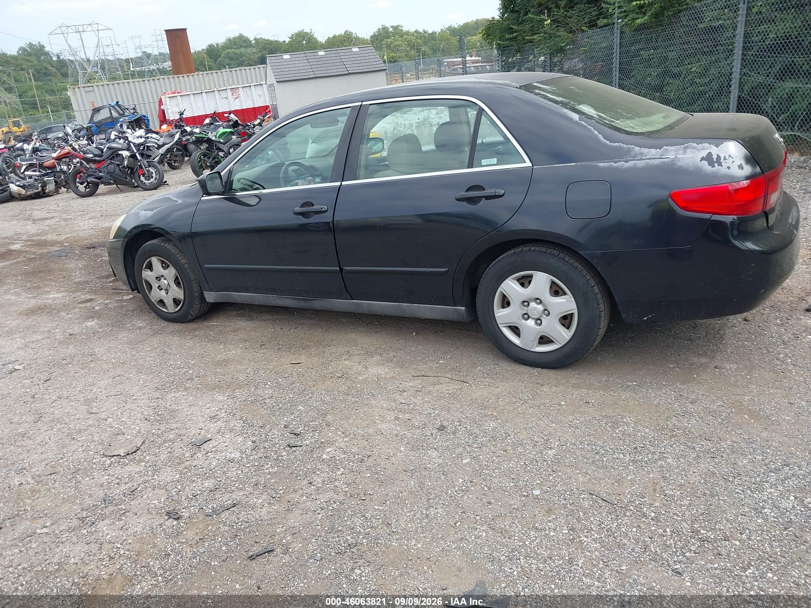 2005 Honda Accord 2.4 Lx Black vin: 1HGCM56485A171655