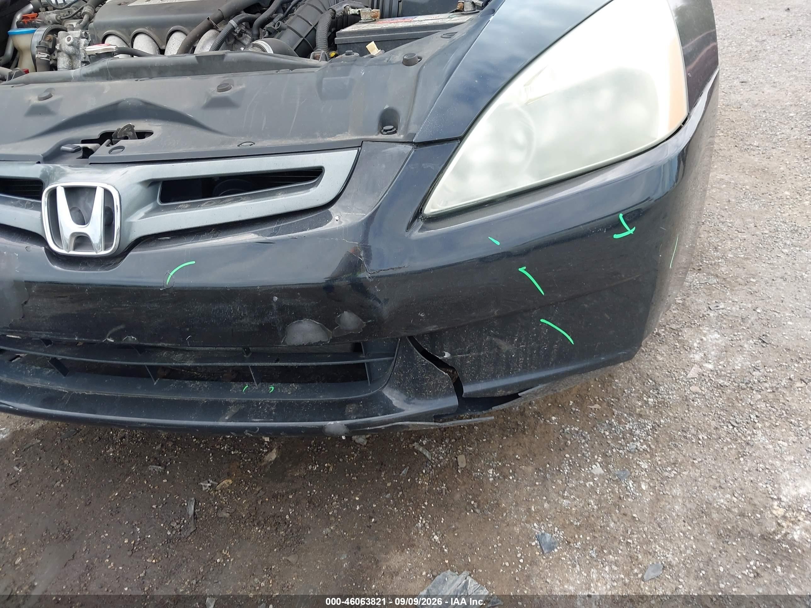 2005 Honda Accord 2.4 Lx Black vin: 1HGCM56485A171655