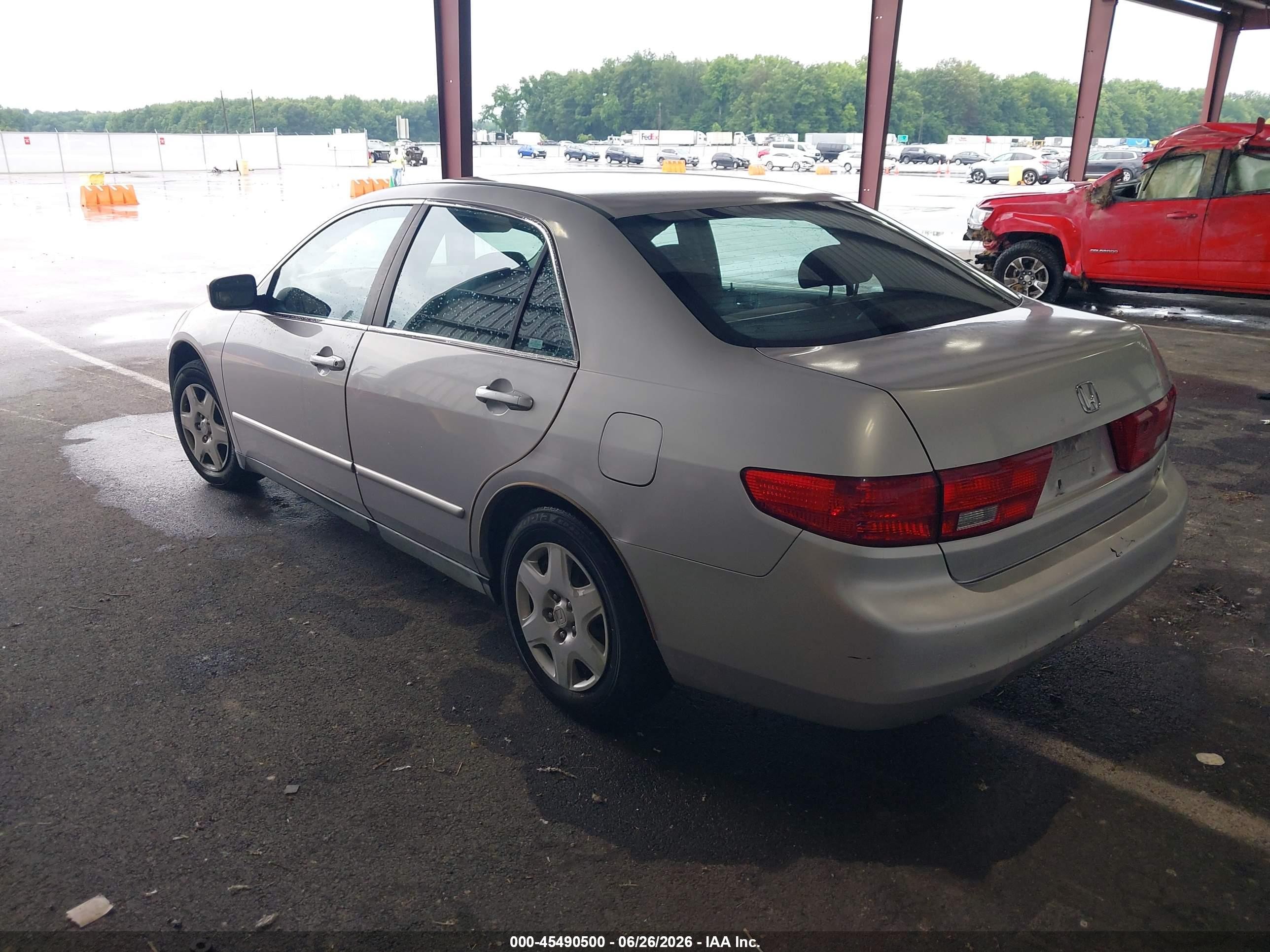 2005 Honda Accord 2.4 Lx Silver vin: 1HGCM56485L000490