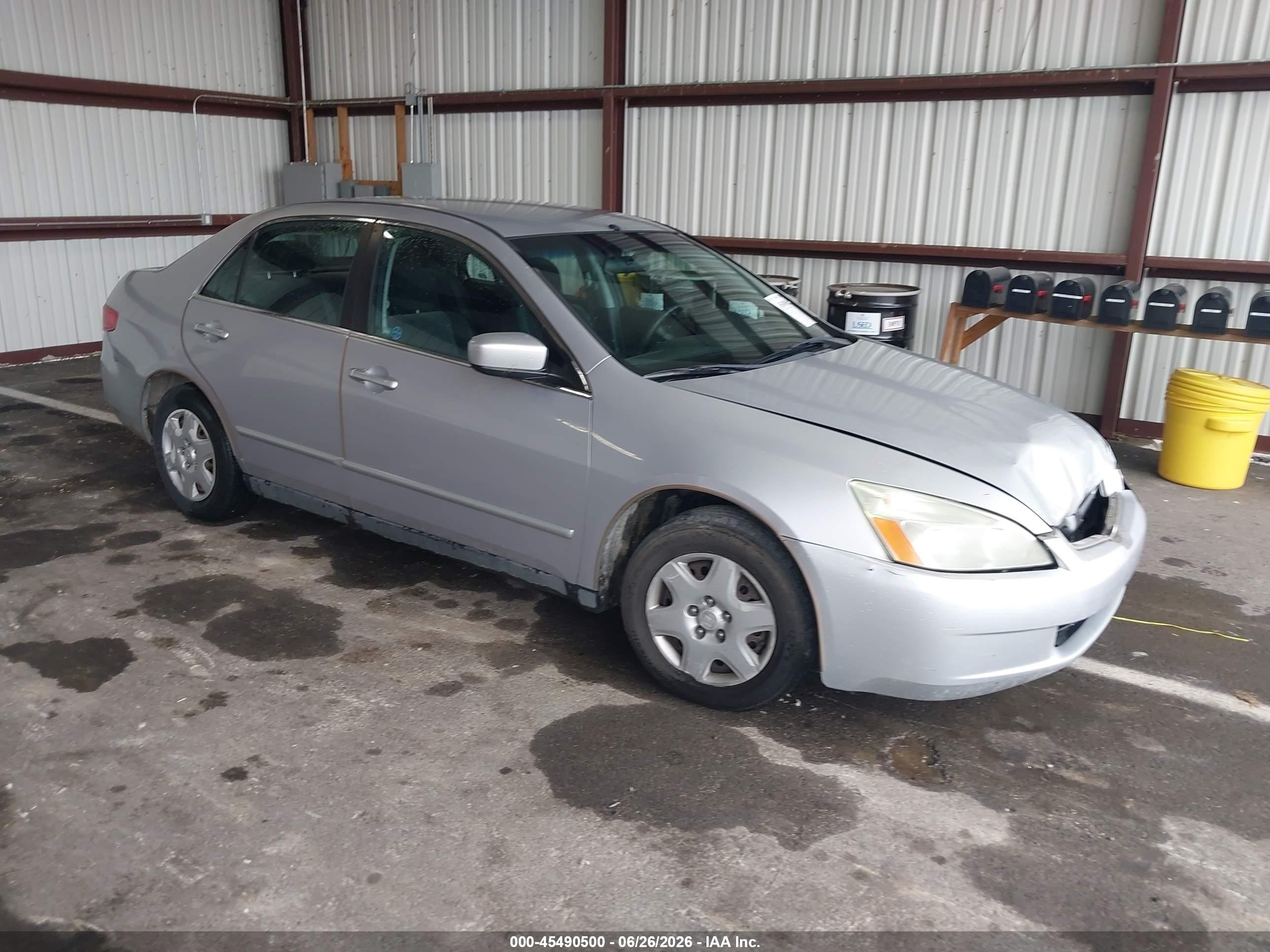 2005 Honda Accord 2.4 Lx Silver vin: 1HGCM56485L000490