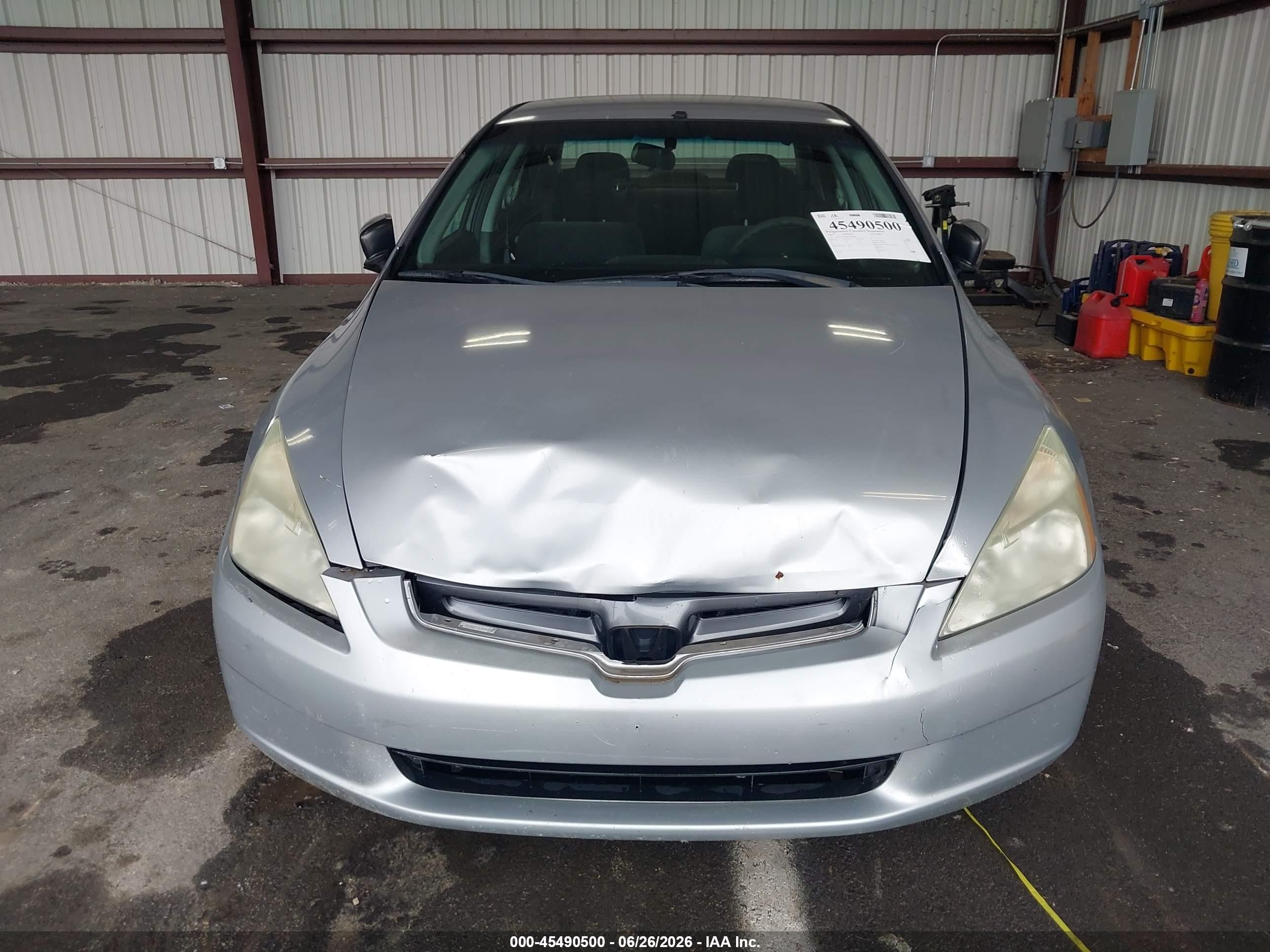 2005 Honda Accord 2.4 Lx Silver vin: 1HGCM56485L000490