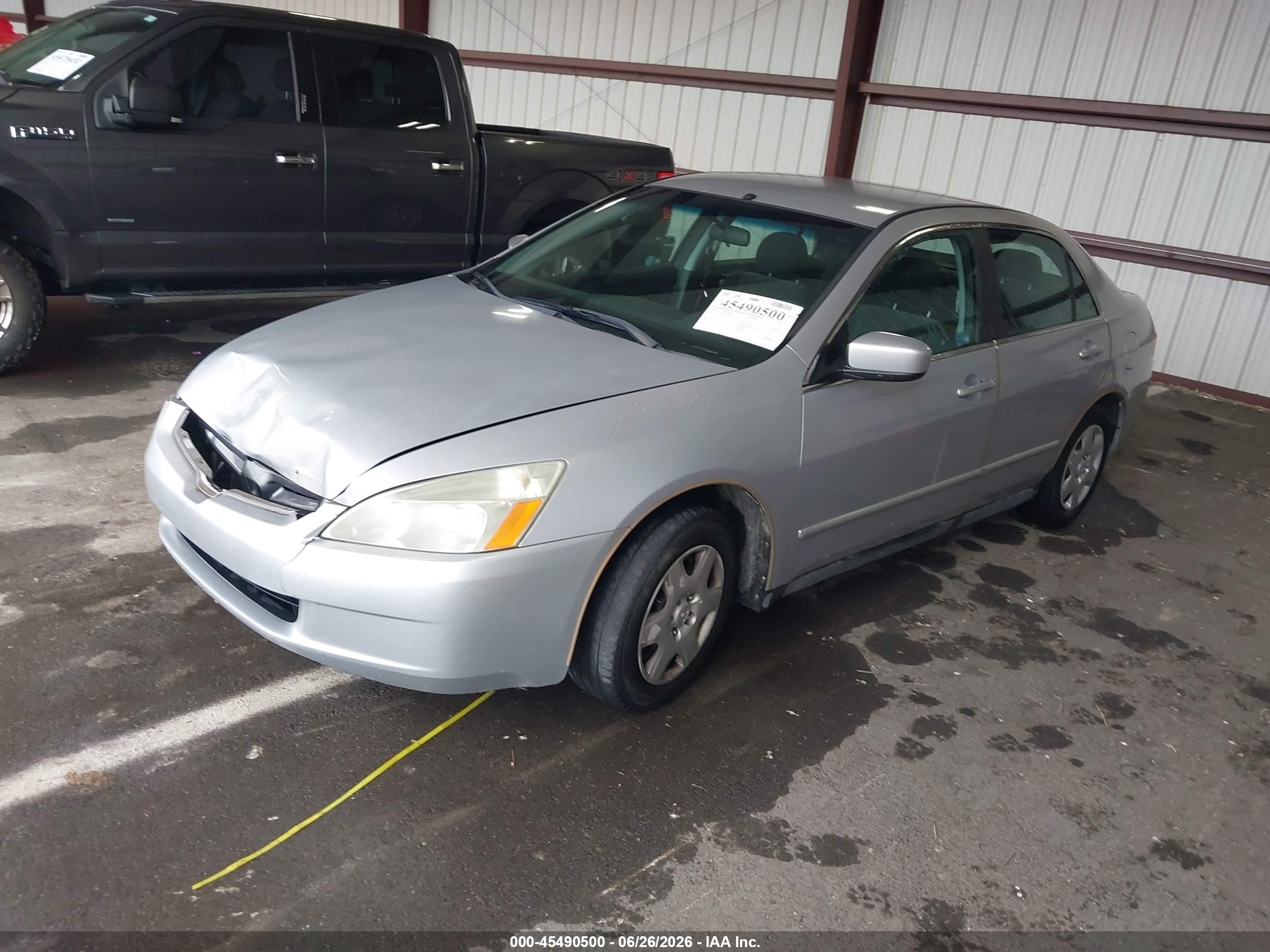 2005 Honda Accord 2.4 Lx Silver vin: 1HGCM56485L000490