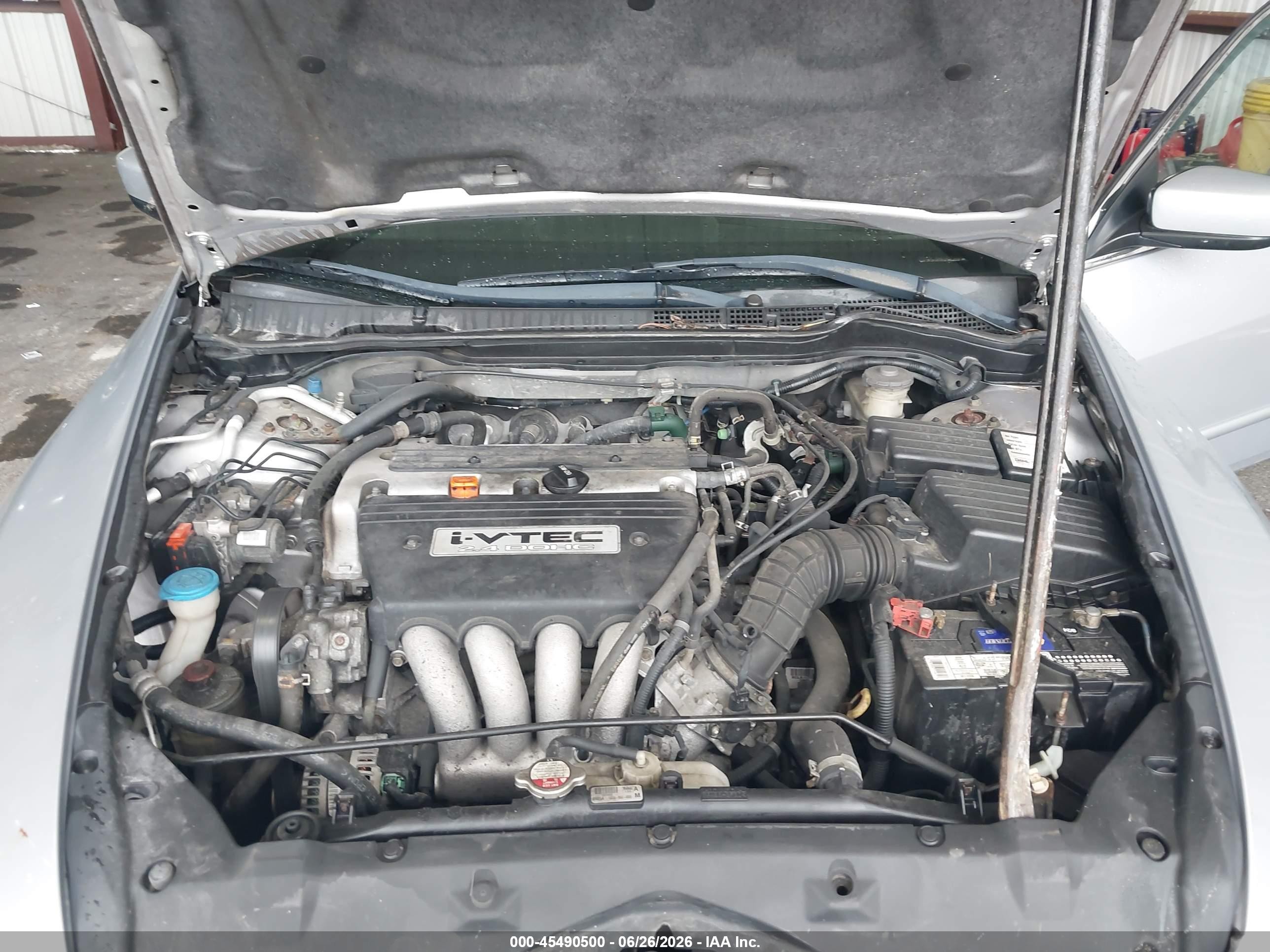 2005 Honda Accord 2.4 Lx Silver vin: 1HGCM56485L000490