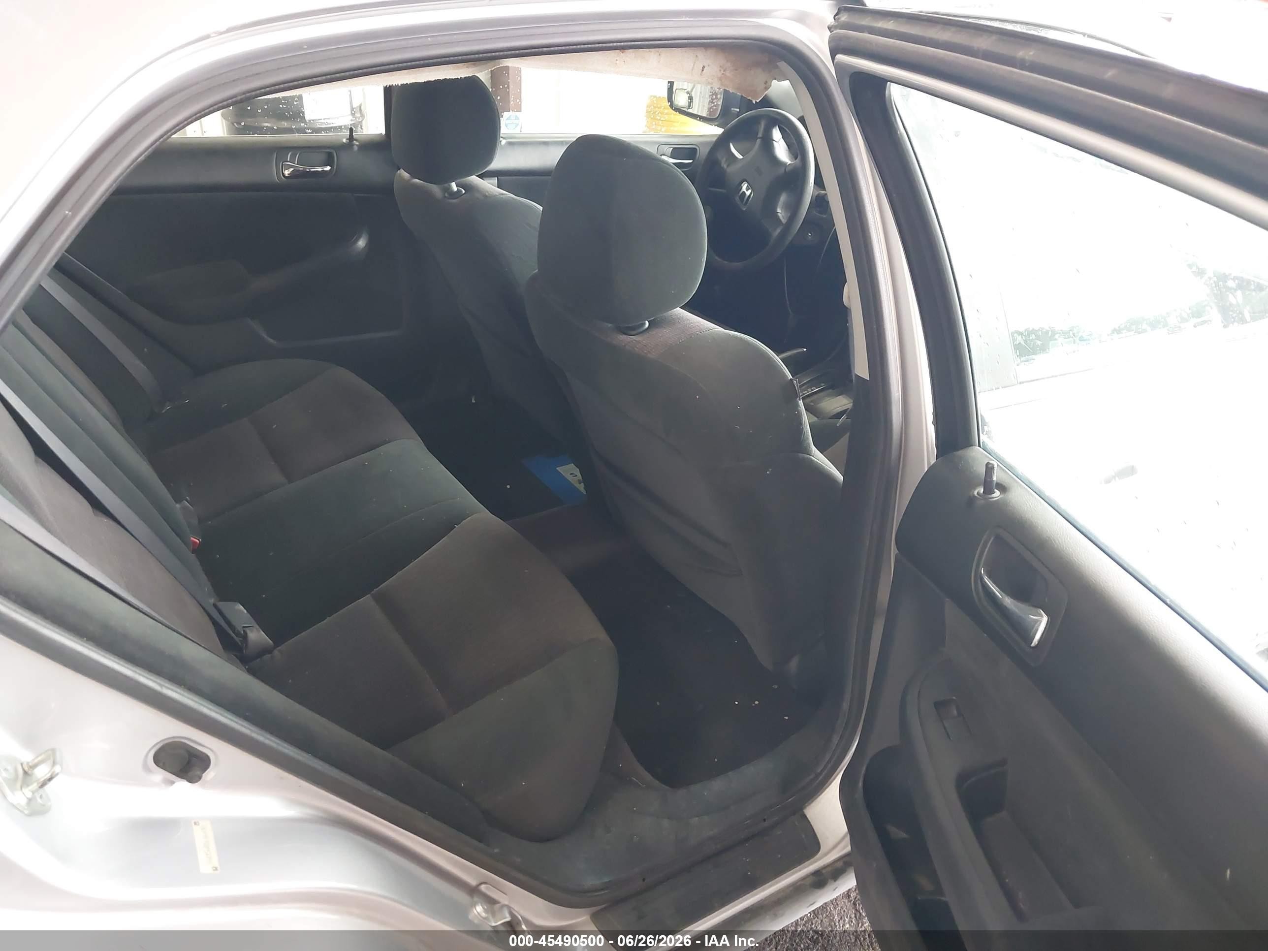 2005 Honda Accord 2.4 Lx Silver vin: 1HGCM56485L000490
