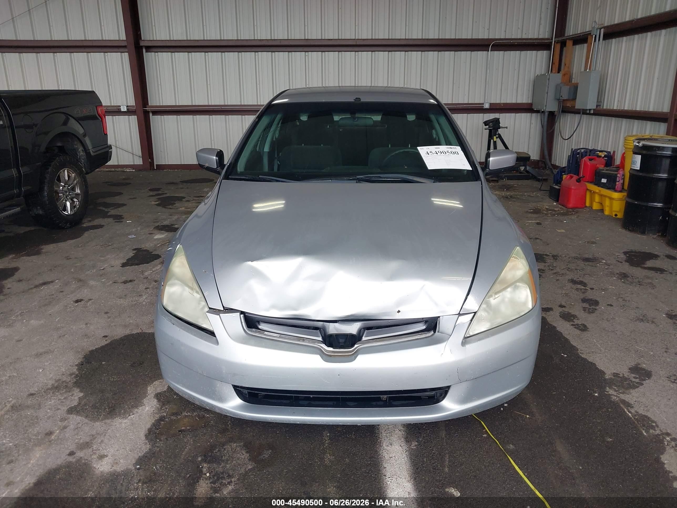 2005 Honda Accord 2.4 Lx Silver vin: 1HGCM56485L000490