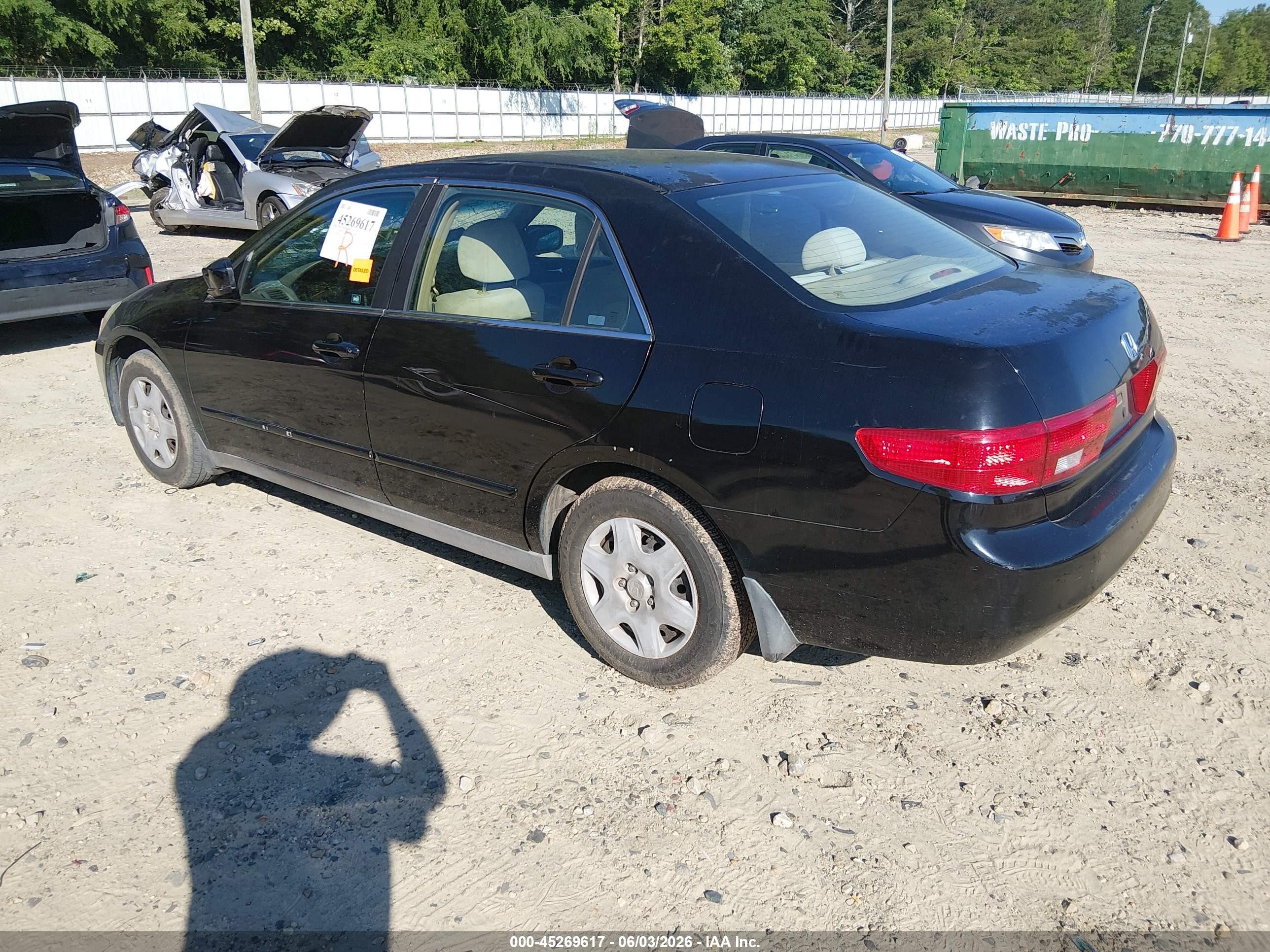 2005 Honda Accord 2.4 Lx Black vin: 1HGCM56485L001526