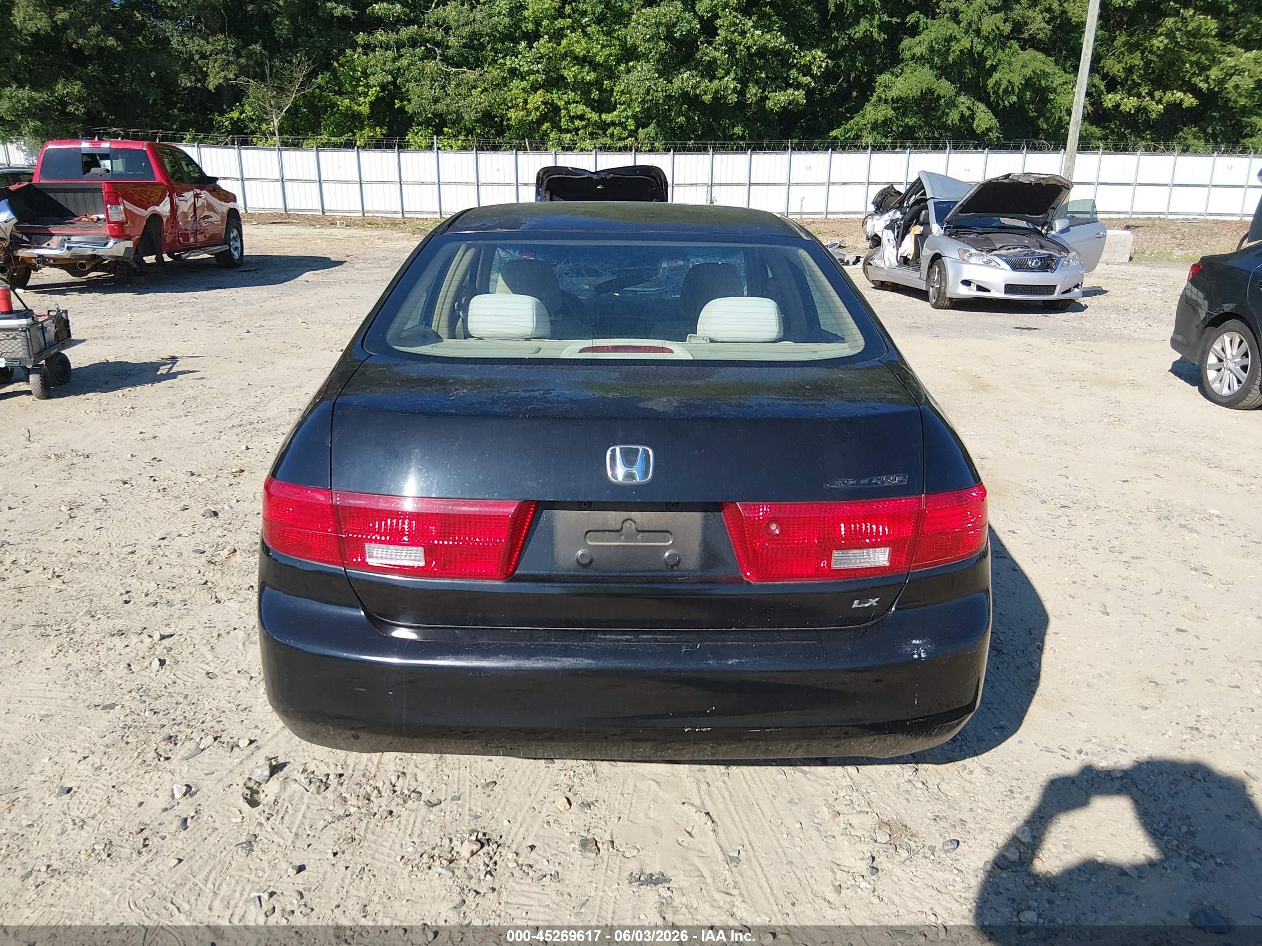 2005 Honda Accord 2.4 Lx Black vin: 1HGCM56485L001526