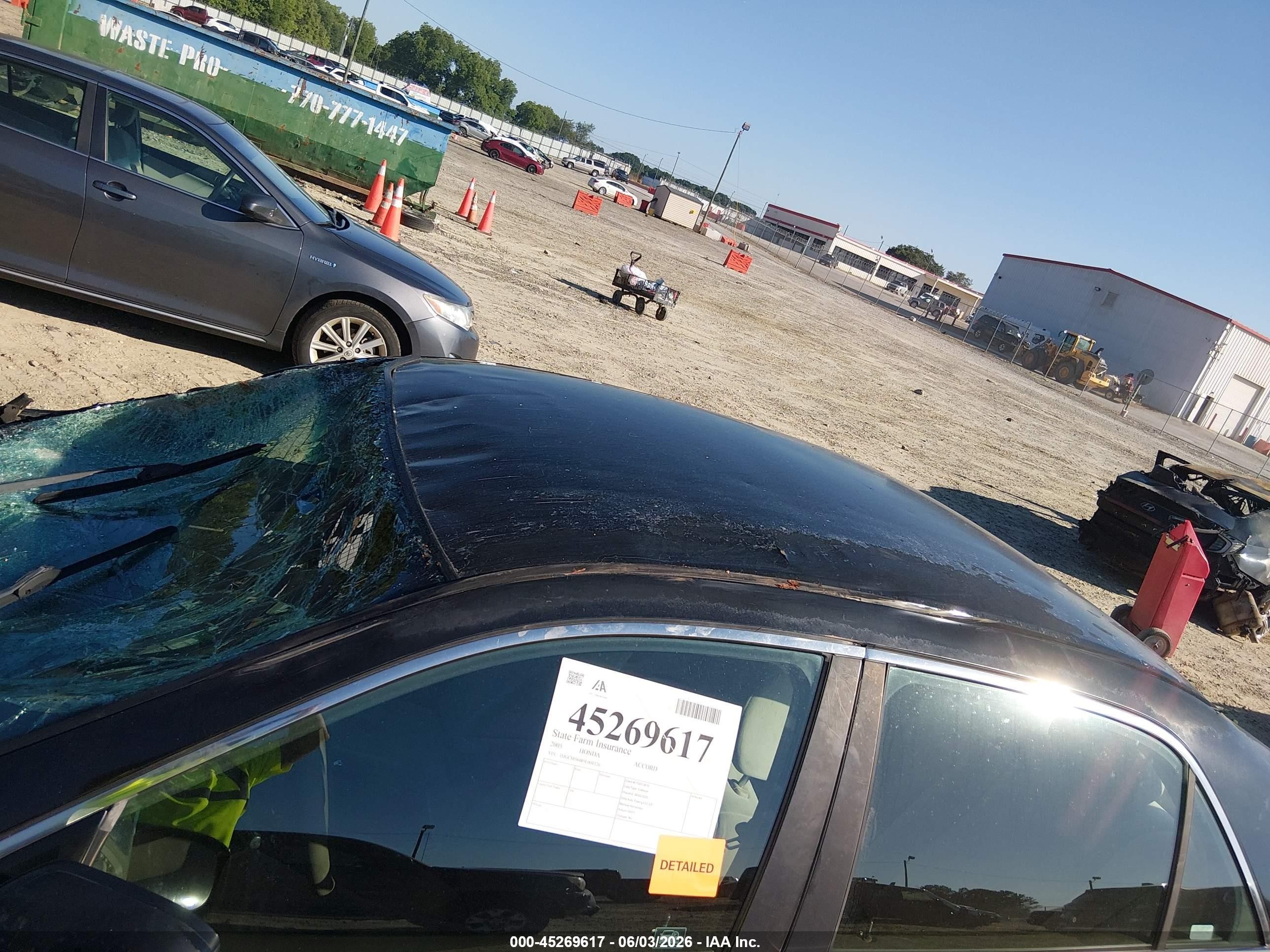 2005 Honda Accord 2.4 Lx Black vin: 1HGCM56485L001526