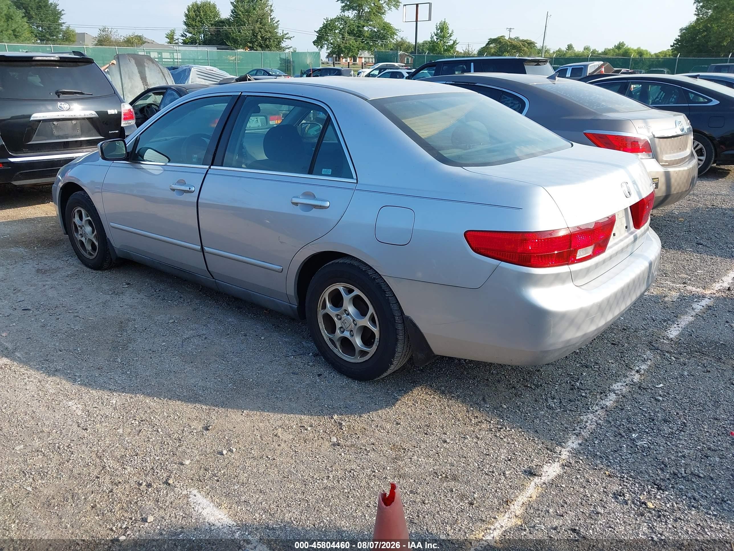 2005 Honda Accord 2.4 Lx Silver vin: 1HGCM56485L005043