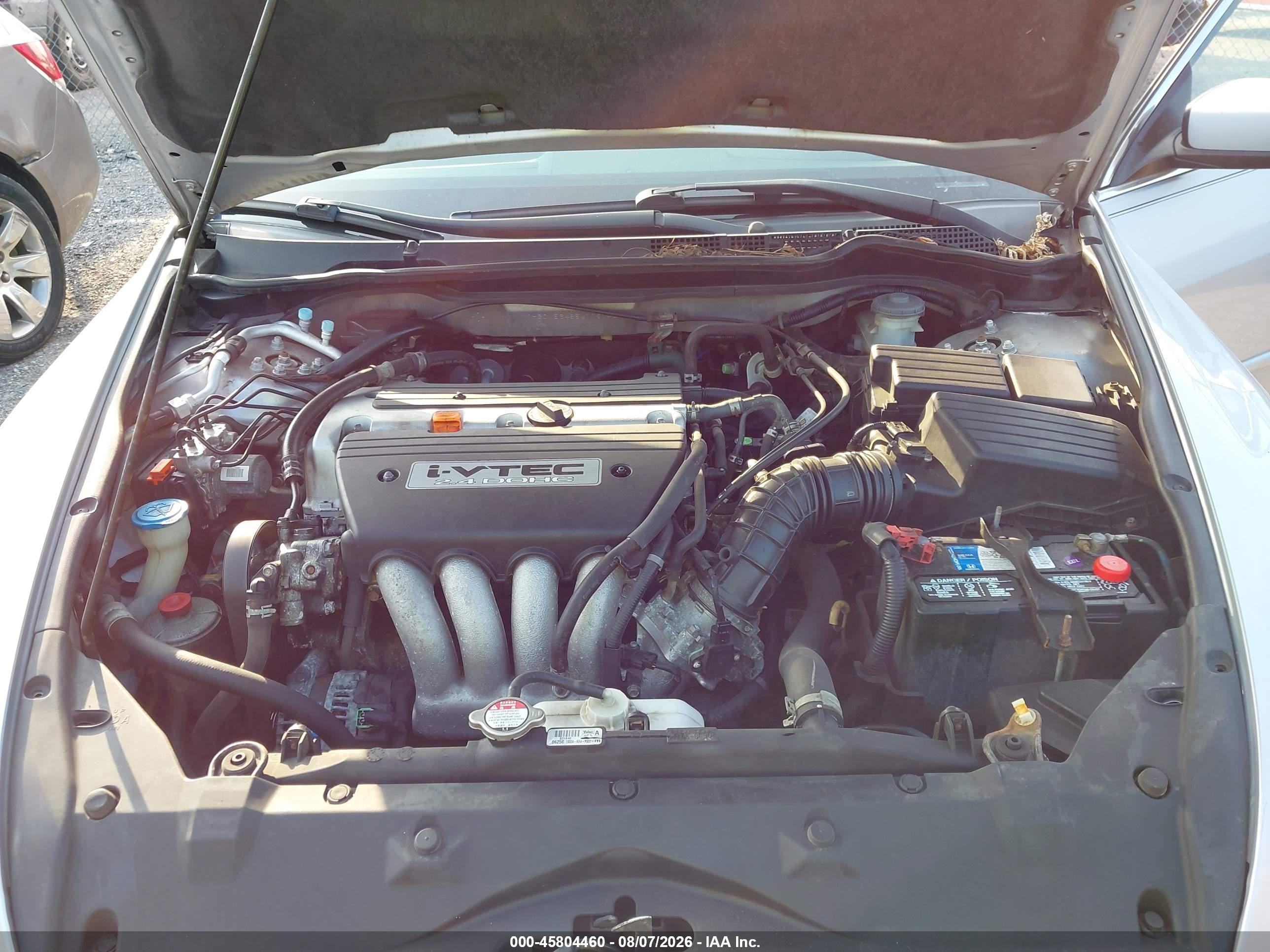 2005 Honda Accord 2.4 Lx Silver vin: 1HGCM56485L005043
