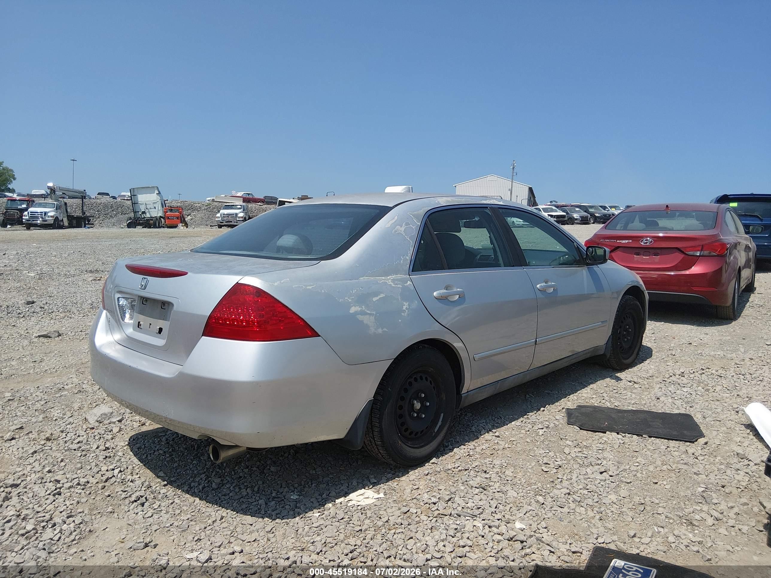 2006 Honda Accord 2.4 Lx Silver vin: 1HGCM56486A030411