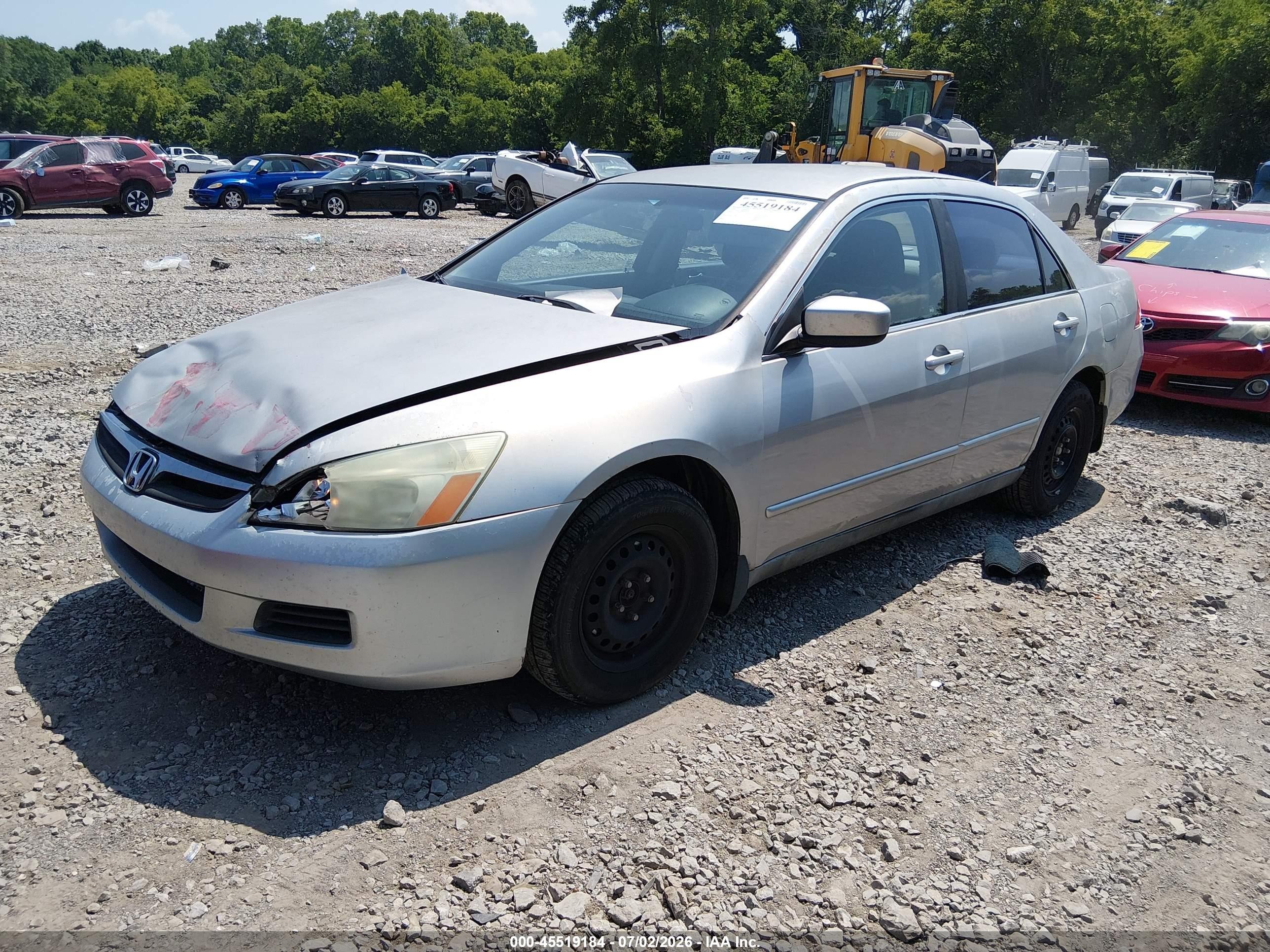2006 Honda Accord 2.4 Lx Silver vin: 1HGCM56486A030411