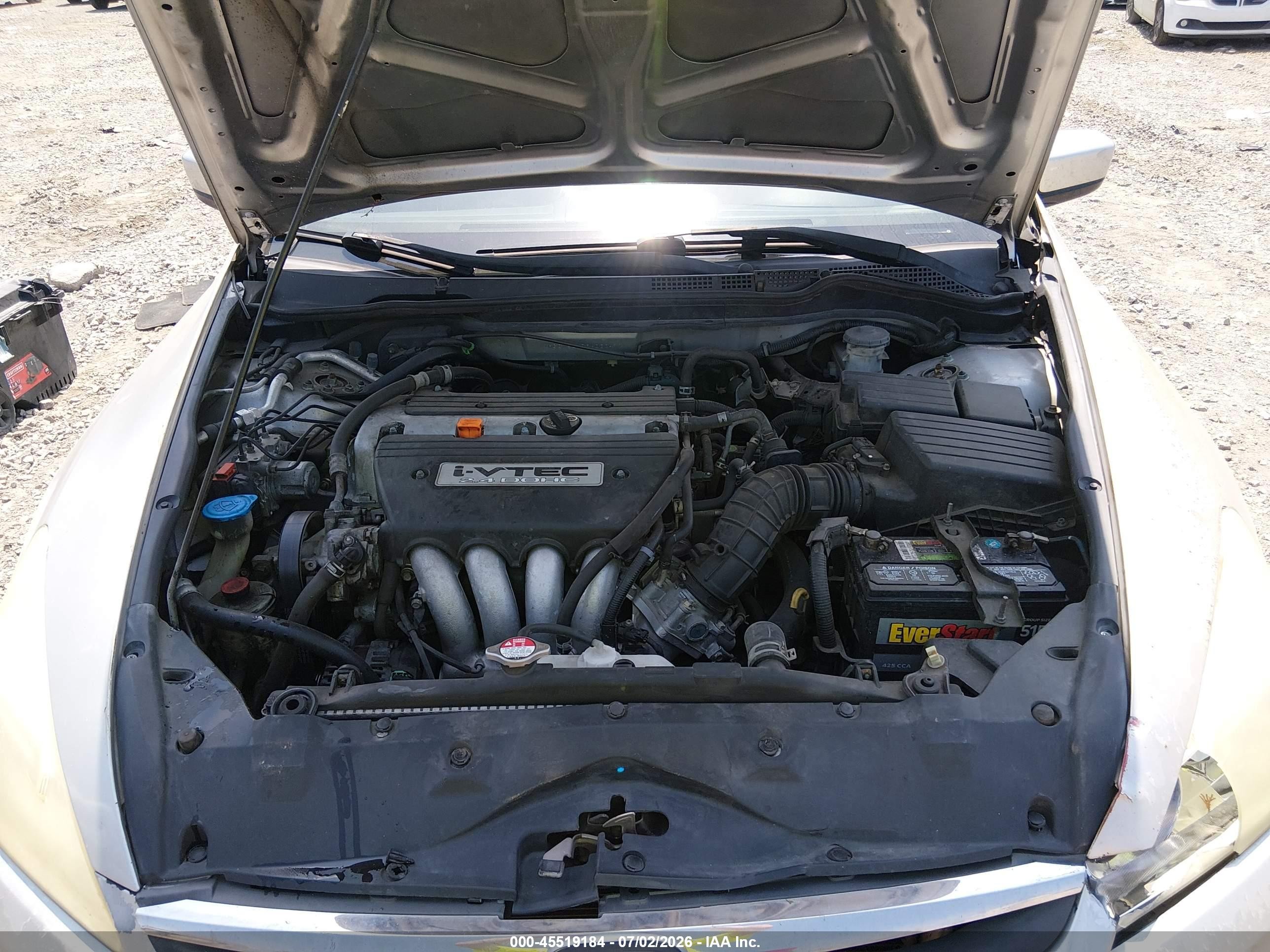 2006 Honda Accord 2.4 Lx Silver vin: 1HGCM56486A030411