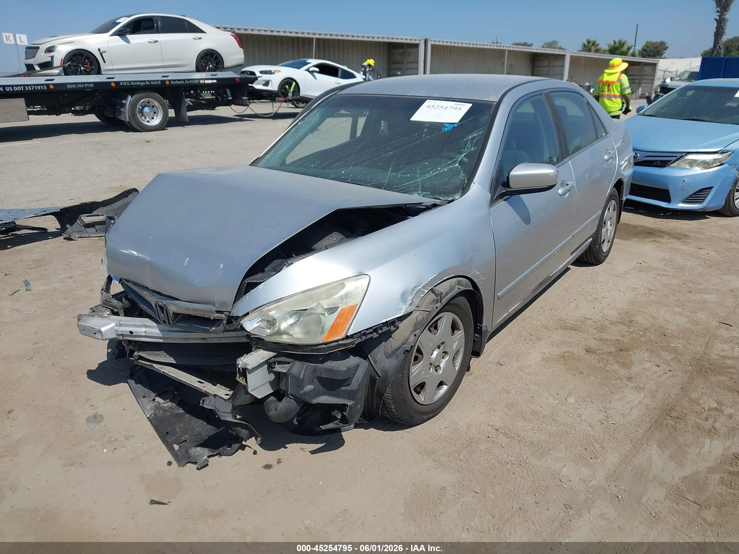 2006 Honda Accord 2.4 Lx Silver vin: 1HGCM56486A077180