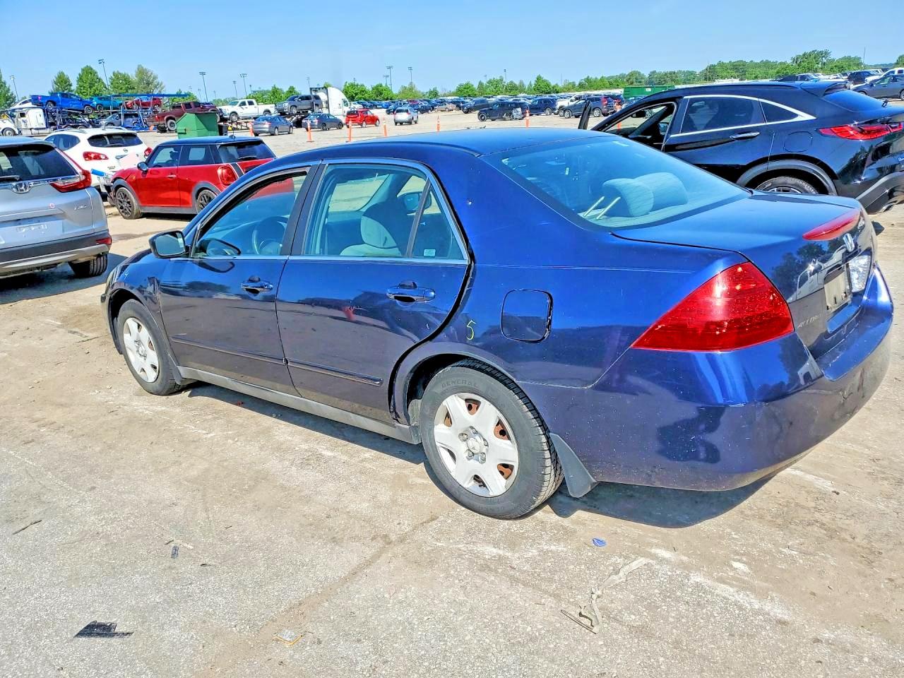 2006 Honda Accord Lx Синий vin: 1HGCM56486A128273