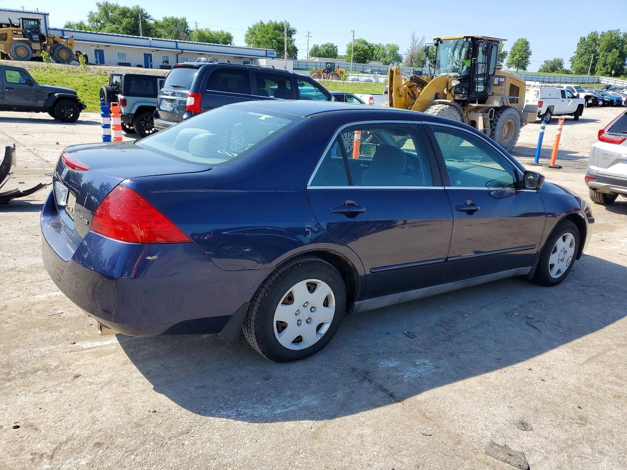 2006 Honda Accord Lx Синий vin: 1HGCM56486A128273