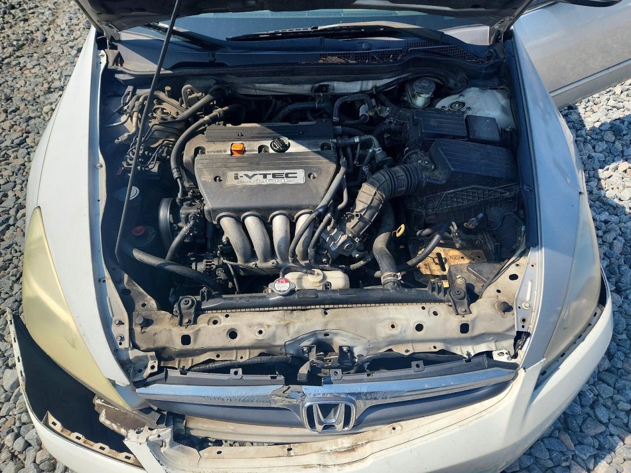 2007 Honda Accord Lx White vin: 1HGCM56487A027509