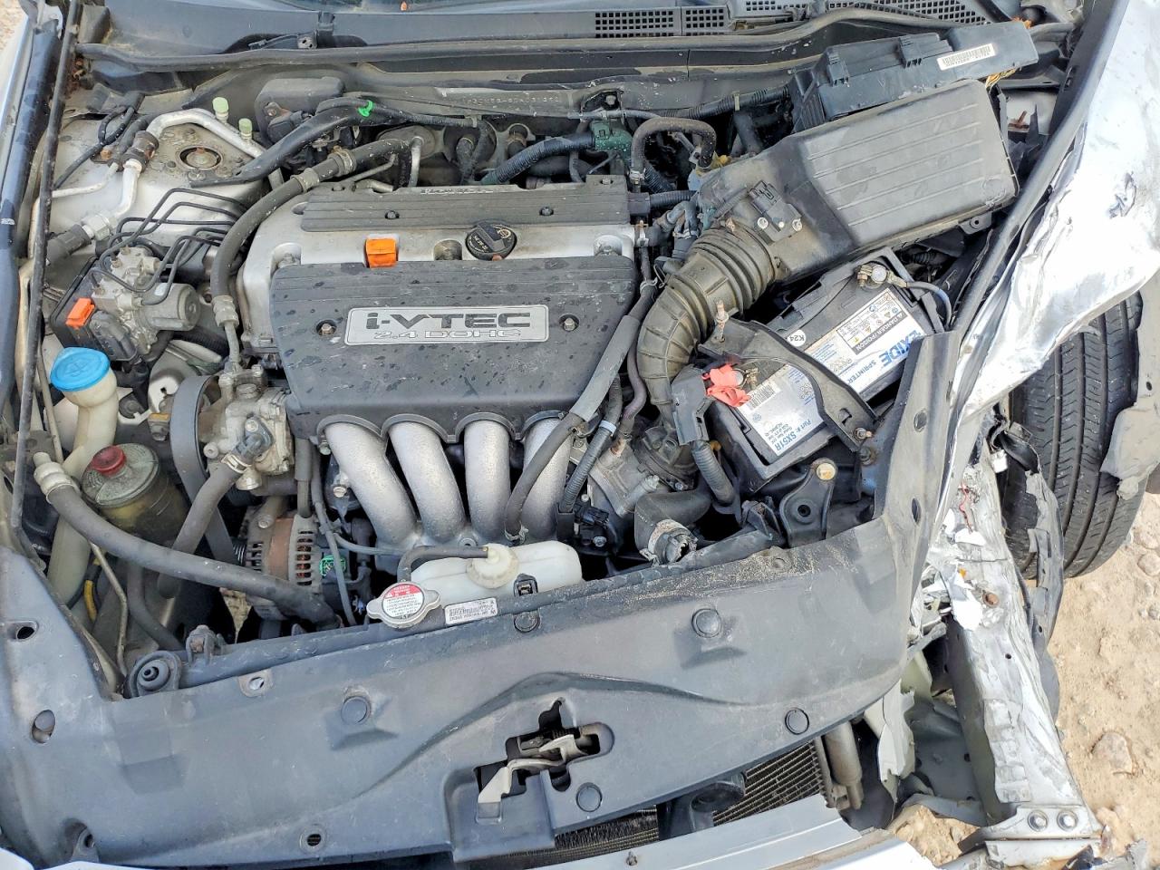 2007 Honda Accord Lx Silver vin: 1HGCM56487A031396