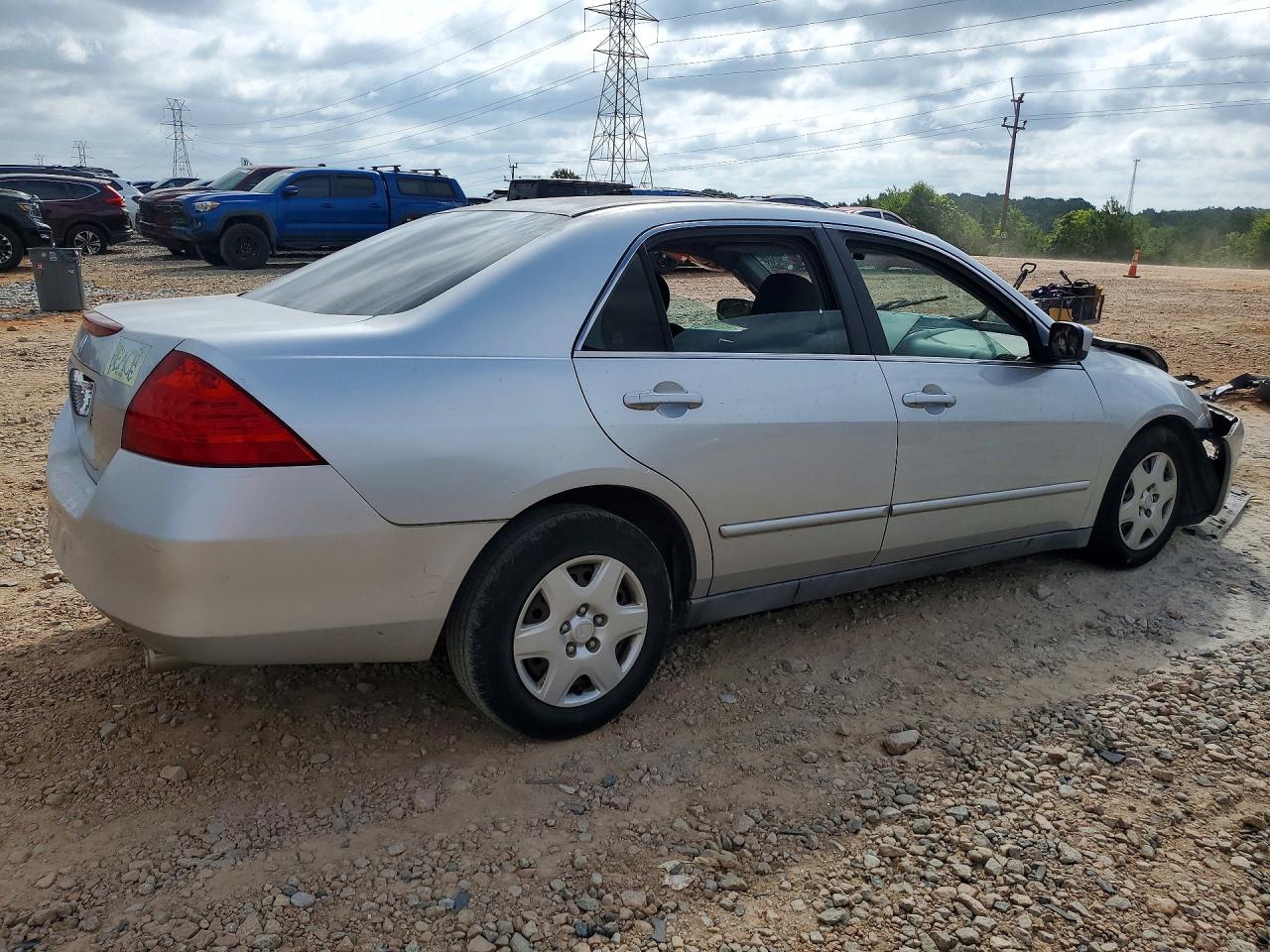 2007 Honda Accord Lx Silver vin: 1HGCM56487A031396