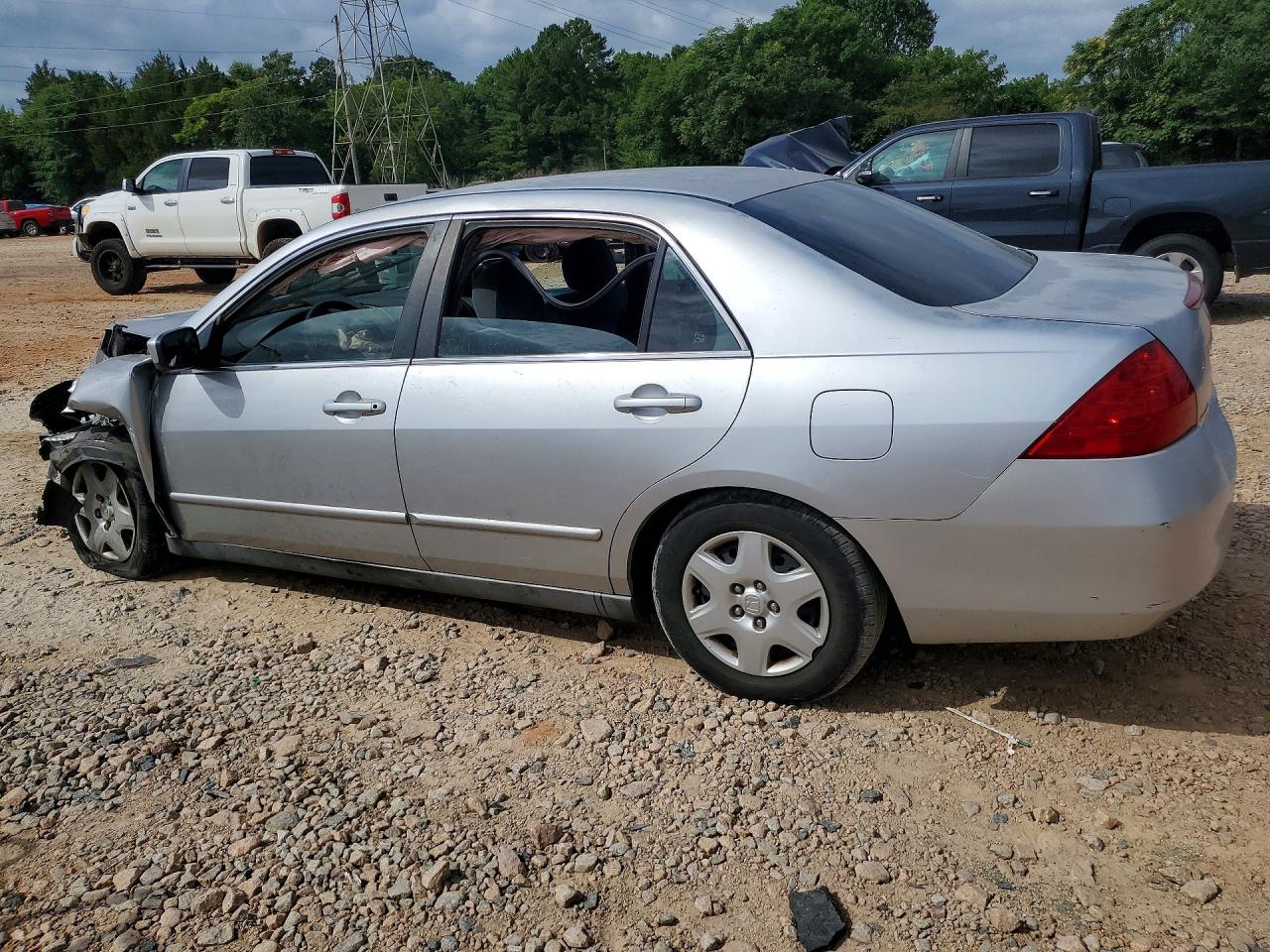 2007 Honda Accord Lx Silver vin: 1HGCM56487A031396