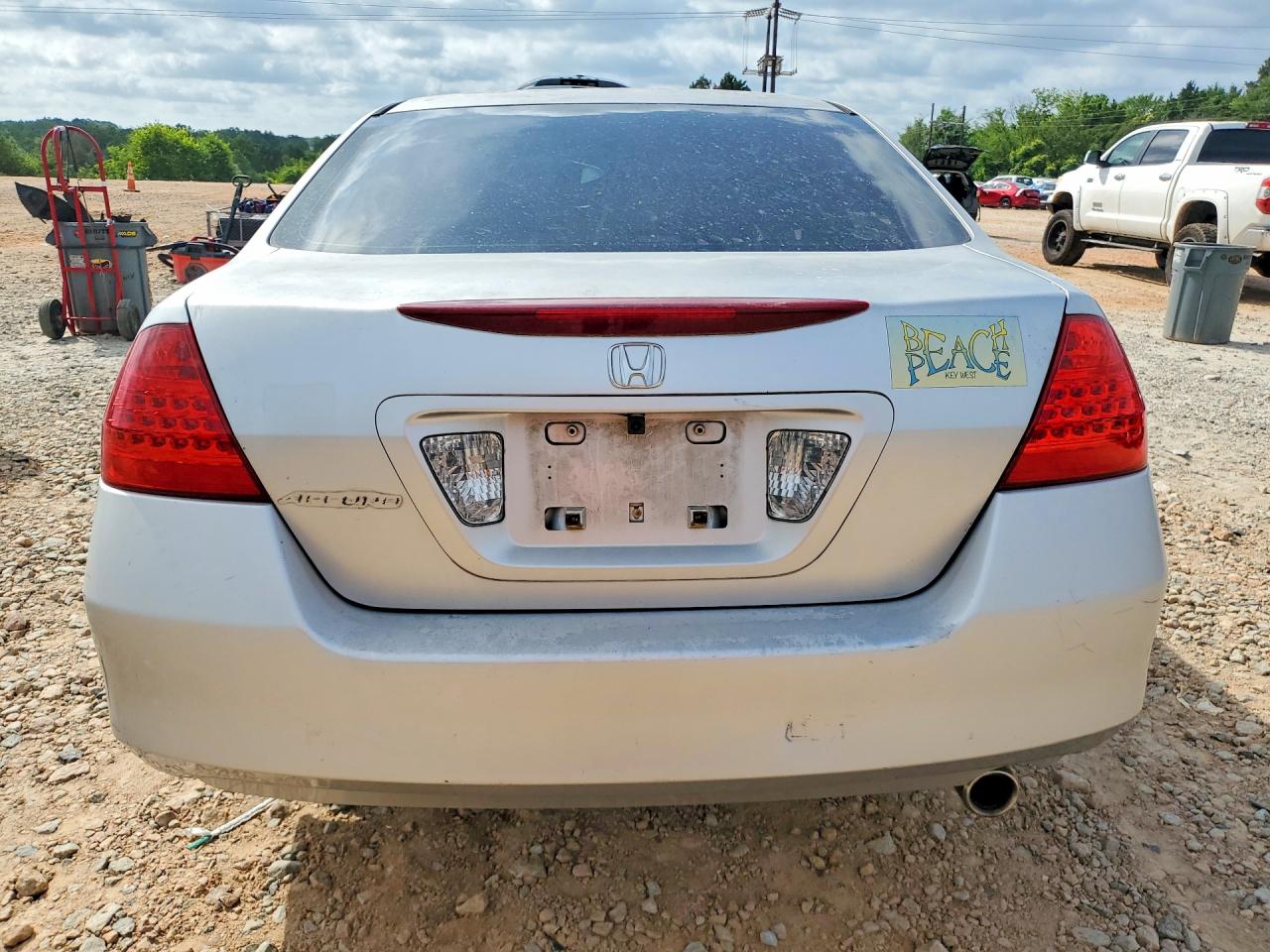 2007 Honda Accord Lx Silver vin: 1HGCM56487A031396