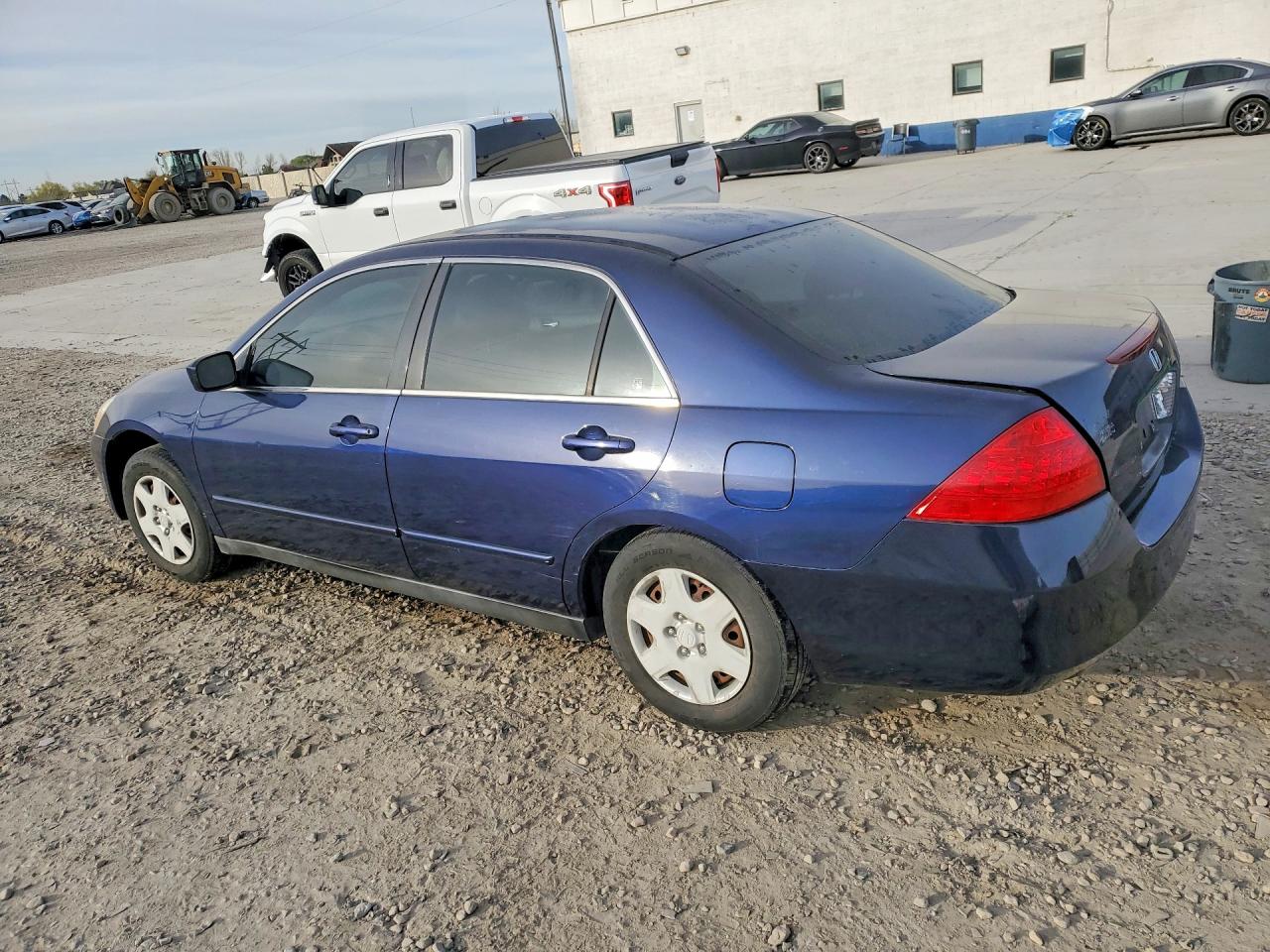 2007 Honda Accord Lx Blue vin: 1HGCM56487A067850
