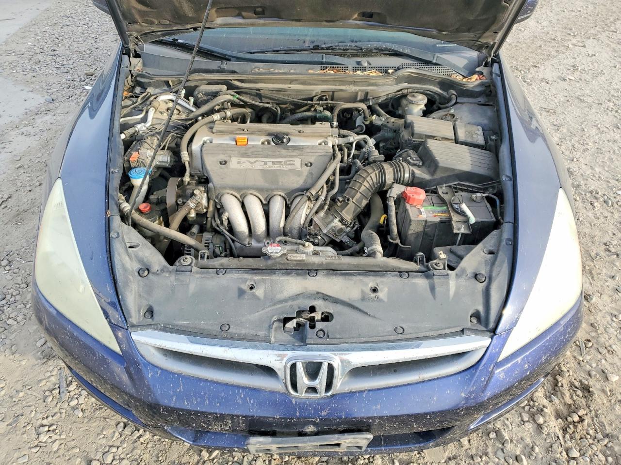 2007 Honda Accord Lx Blue vin: 1HGCM56487A067850