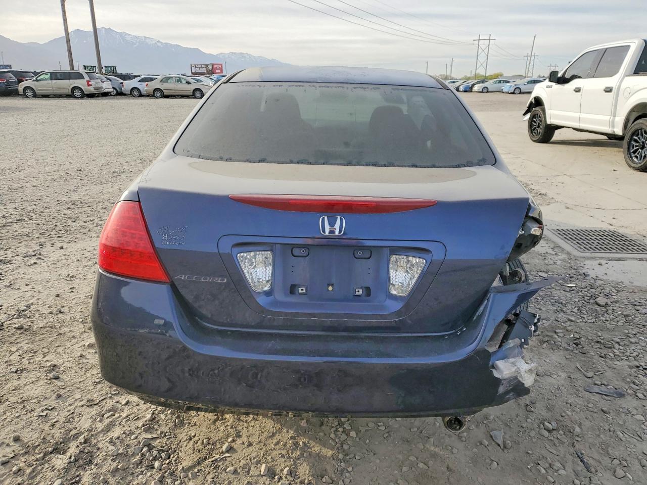 2007 Honda Accord Lx Blue vin: 1HGCM56487A067850