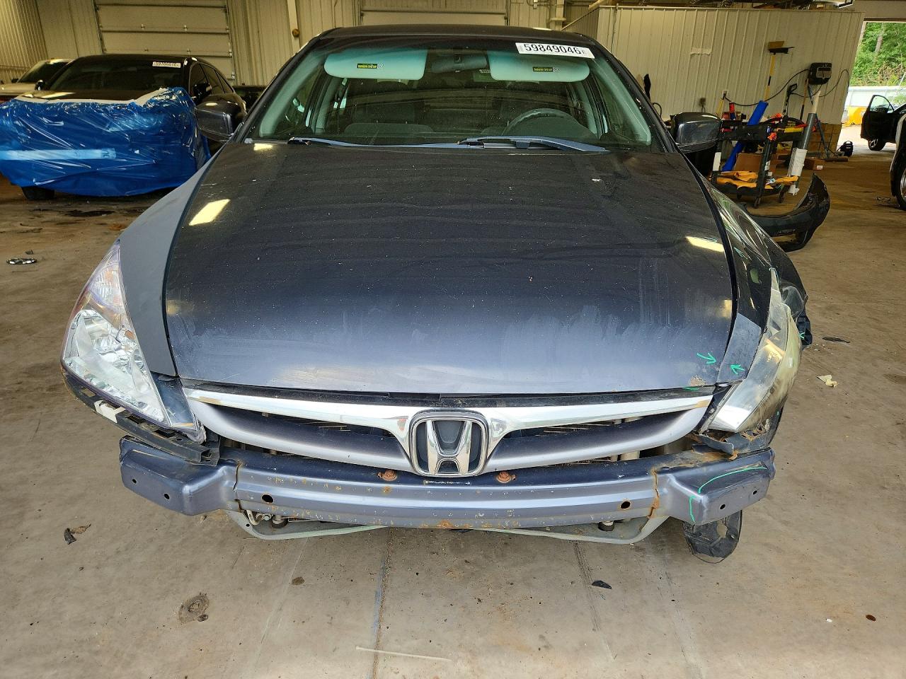 2007 Honda Accord Lx Gray vin: 1HGCM56487A084227