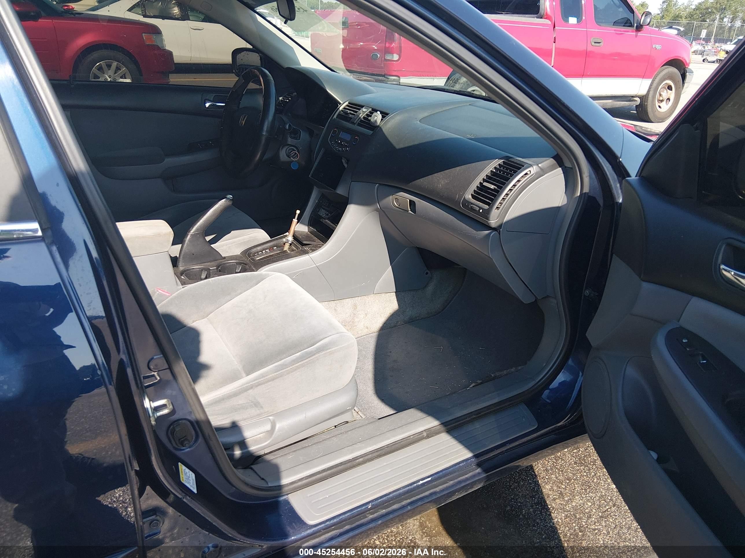 2007 Honda Accord 2.4 Lx Blue vin: 1HGCM56487A124063