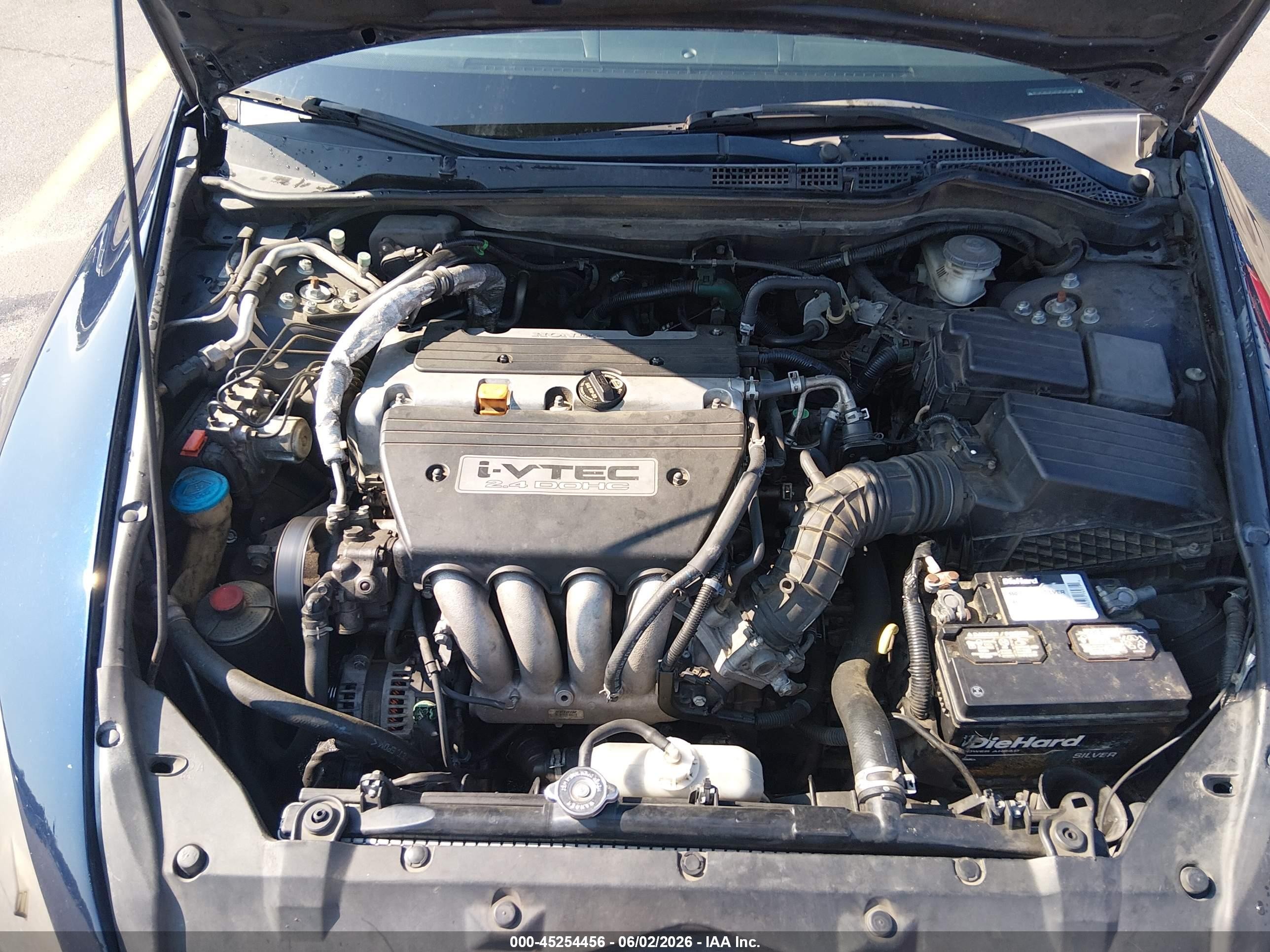 2007 Honda Accord 2.4 Lx Blue vin: 1HGCM56487A124063