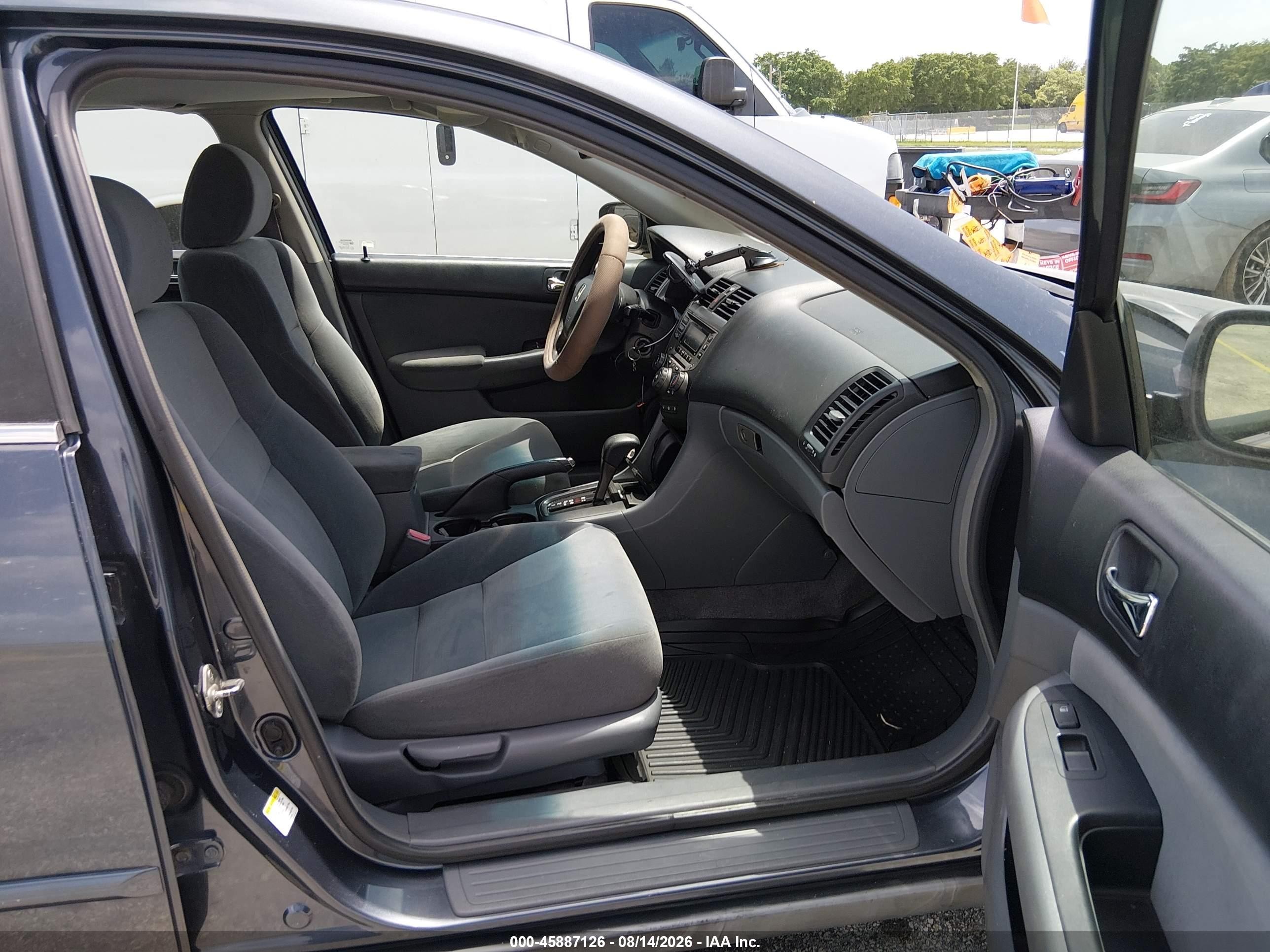 2007 Honda Accord 2.4 Lx Gray vin: 1HGCM56487A170203