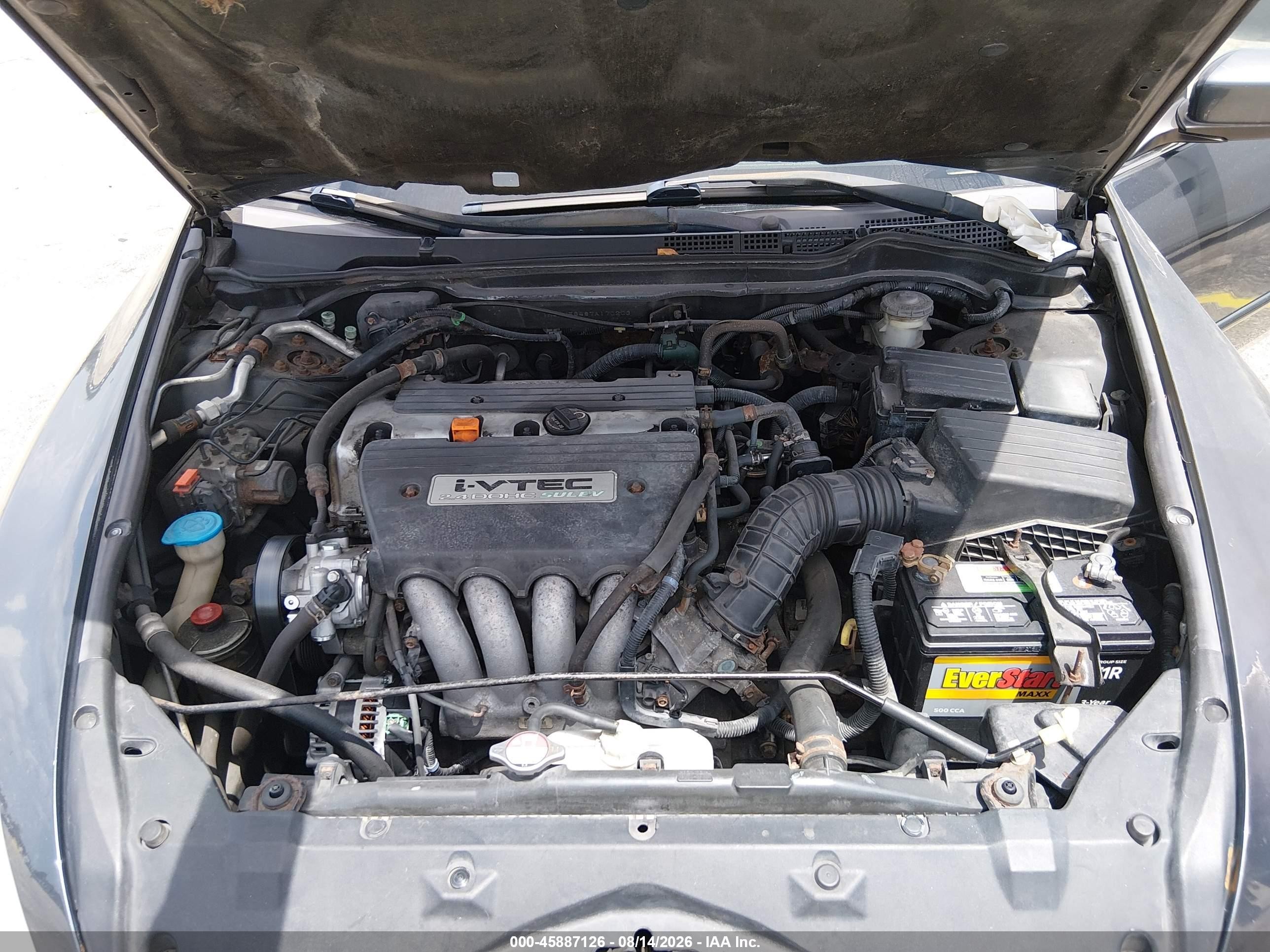 2007 Honda Accord 2.4 Lx Gray vin: 1HGCM56487A170203