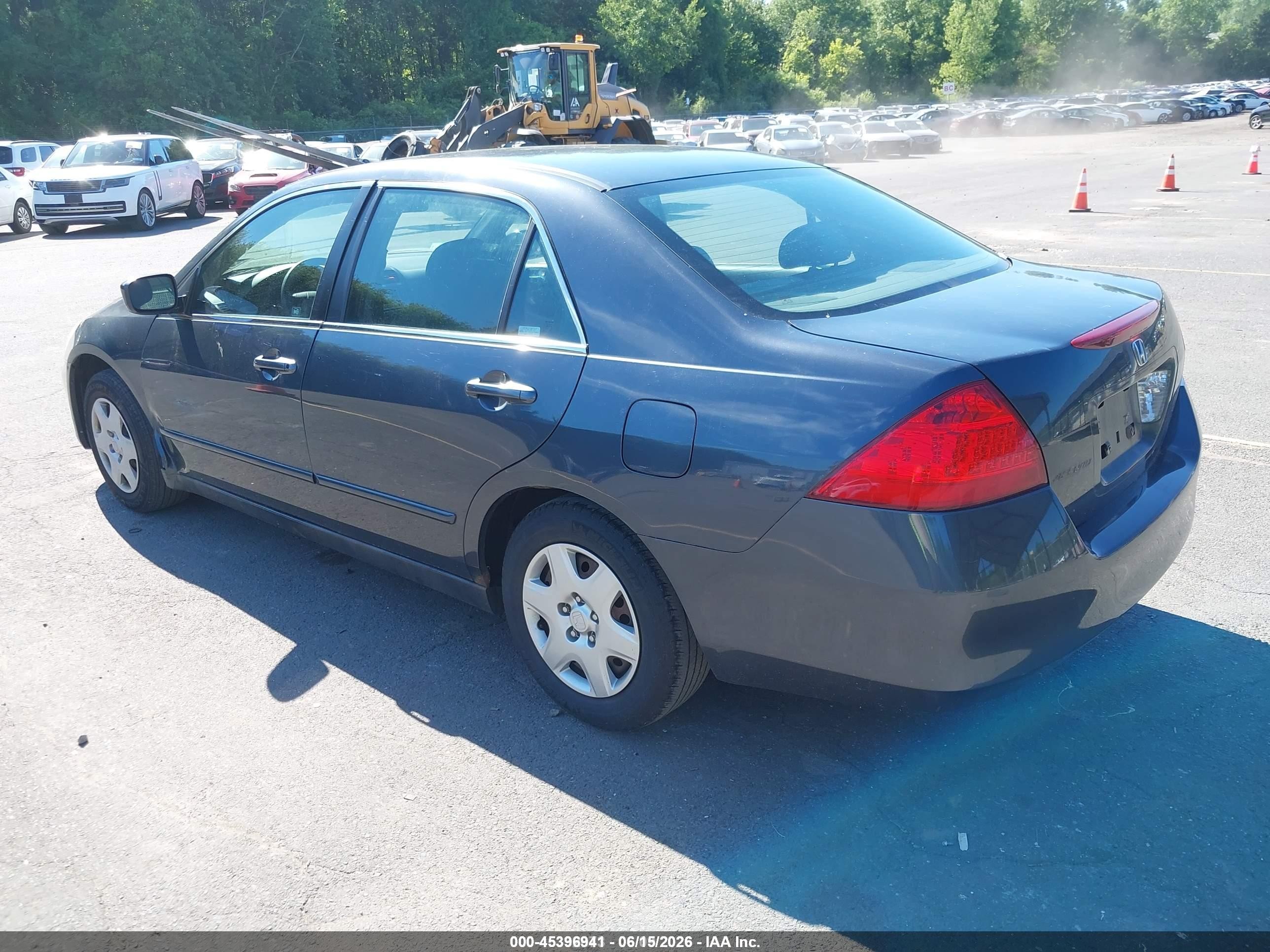 2007 Honda Accord 2.4 Lx Gray vin: 1HGCM56487A198678