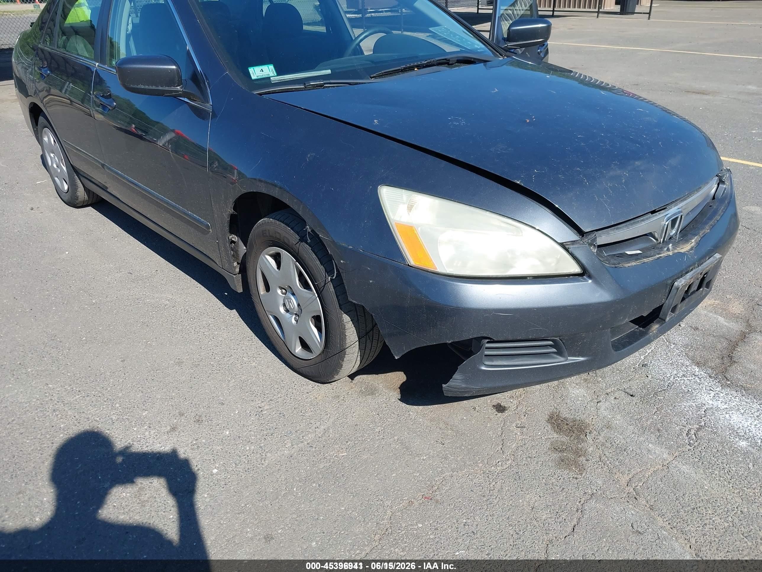 2007 Honda Accord 2.4 Lx Gray vin: 1HGCM56487A198678