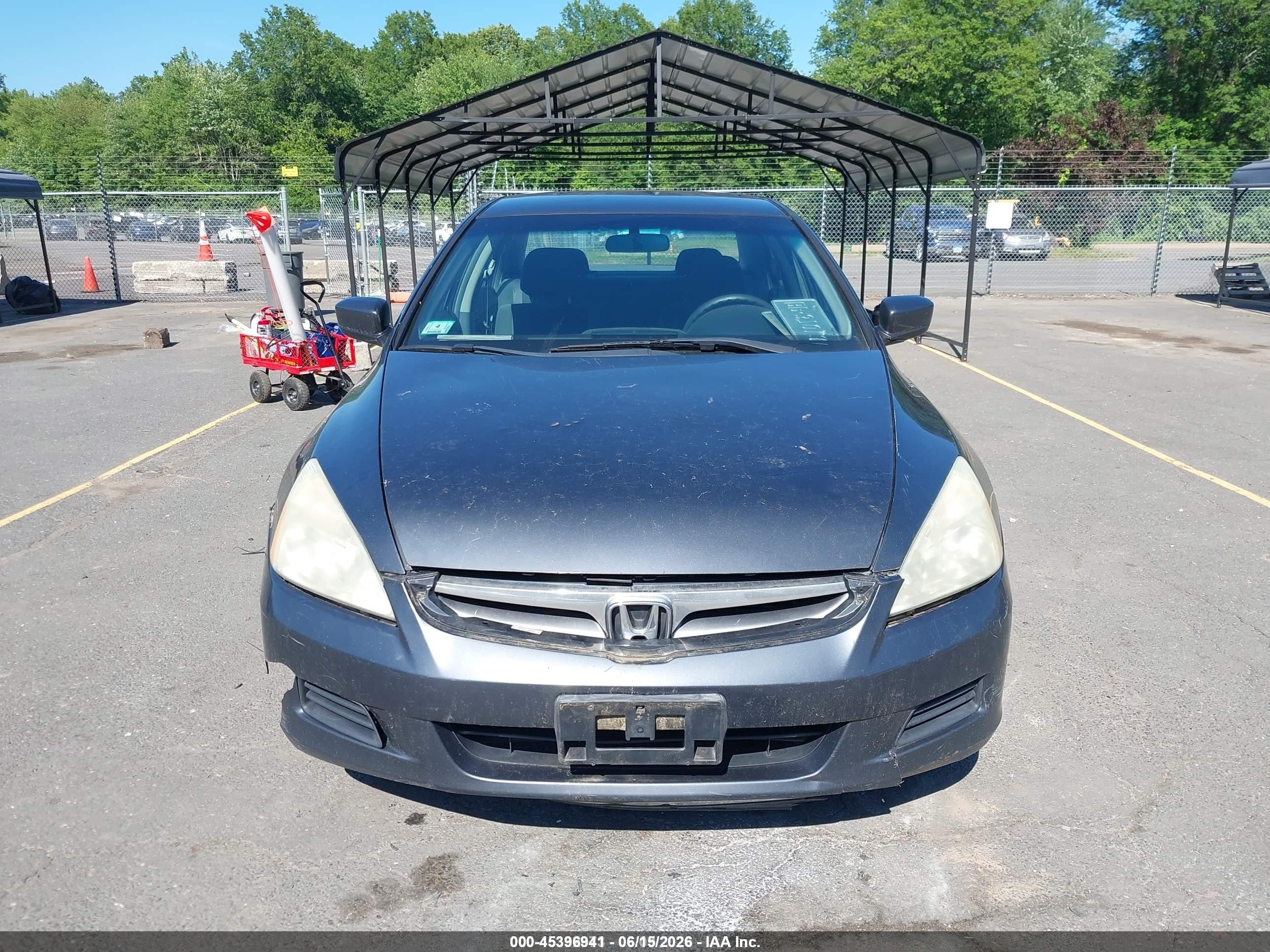 2007 Honda Accord 2.4 Lx Gray vin: 1HGCM56487A198678