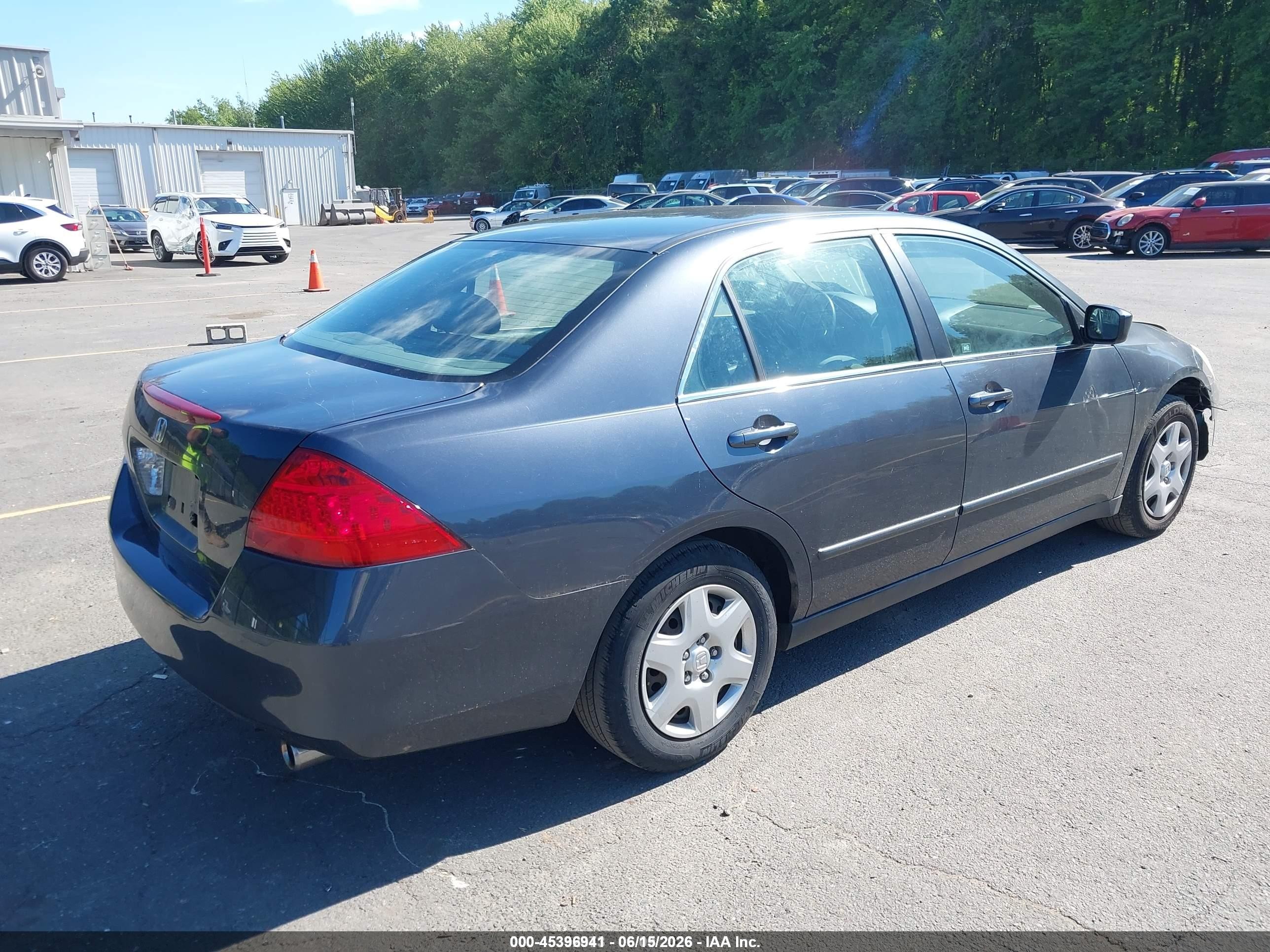 2007 Honda Accord 2.4 Lx Gray vin: 1HGCM56487A198678
