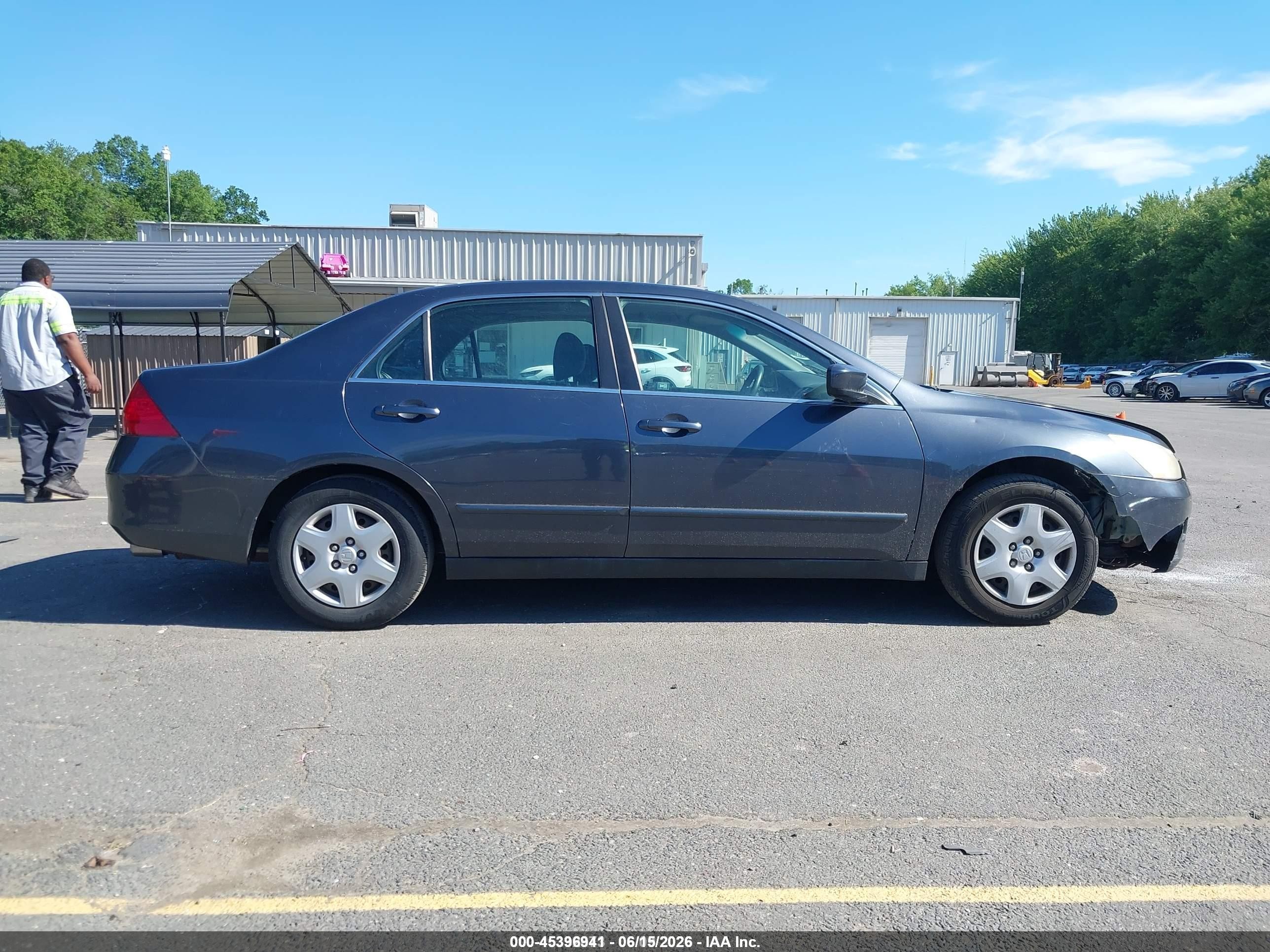 2007 Honda Accord 2.4 Lx Gray vin: 1HGCM56487A198678