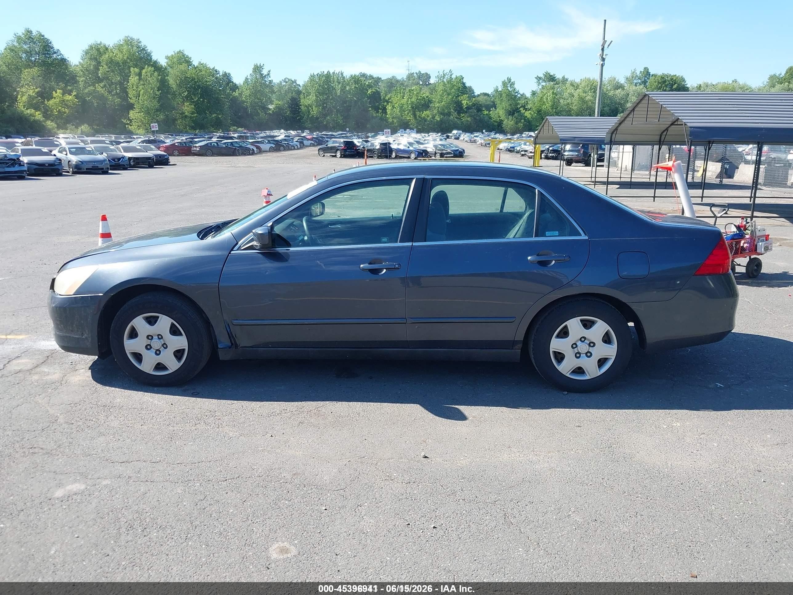 2007 Honda Accord 2.4 Lx Gray vin: 1HGCM56487A198678