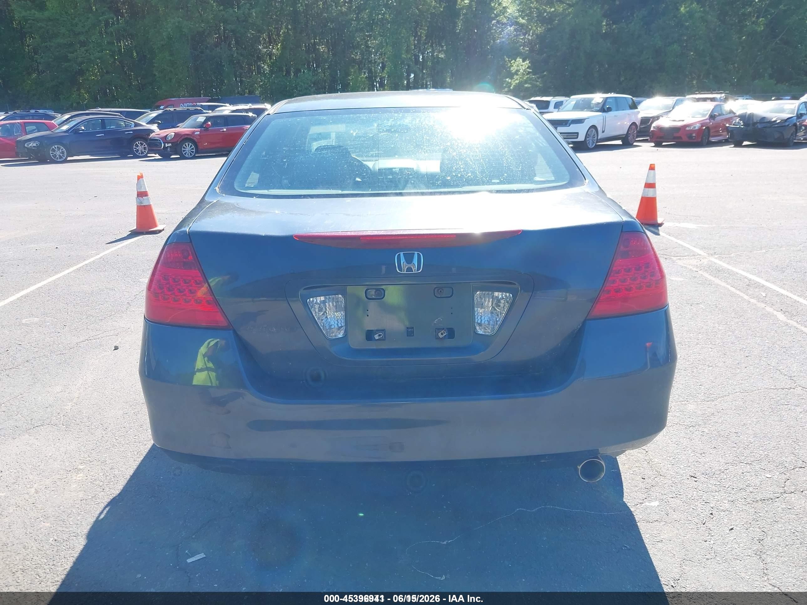 2007 Honda Accord 2.4 Lx Gray vin: 1HGCM56487A198678