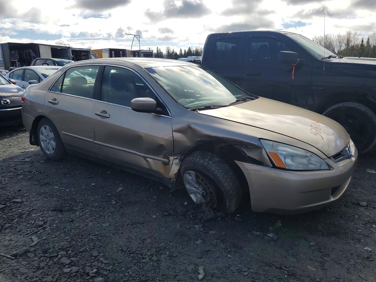 2003 Honda Accord Lx Beige vin: 1HGCM56493A801082