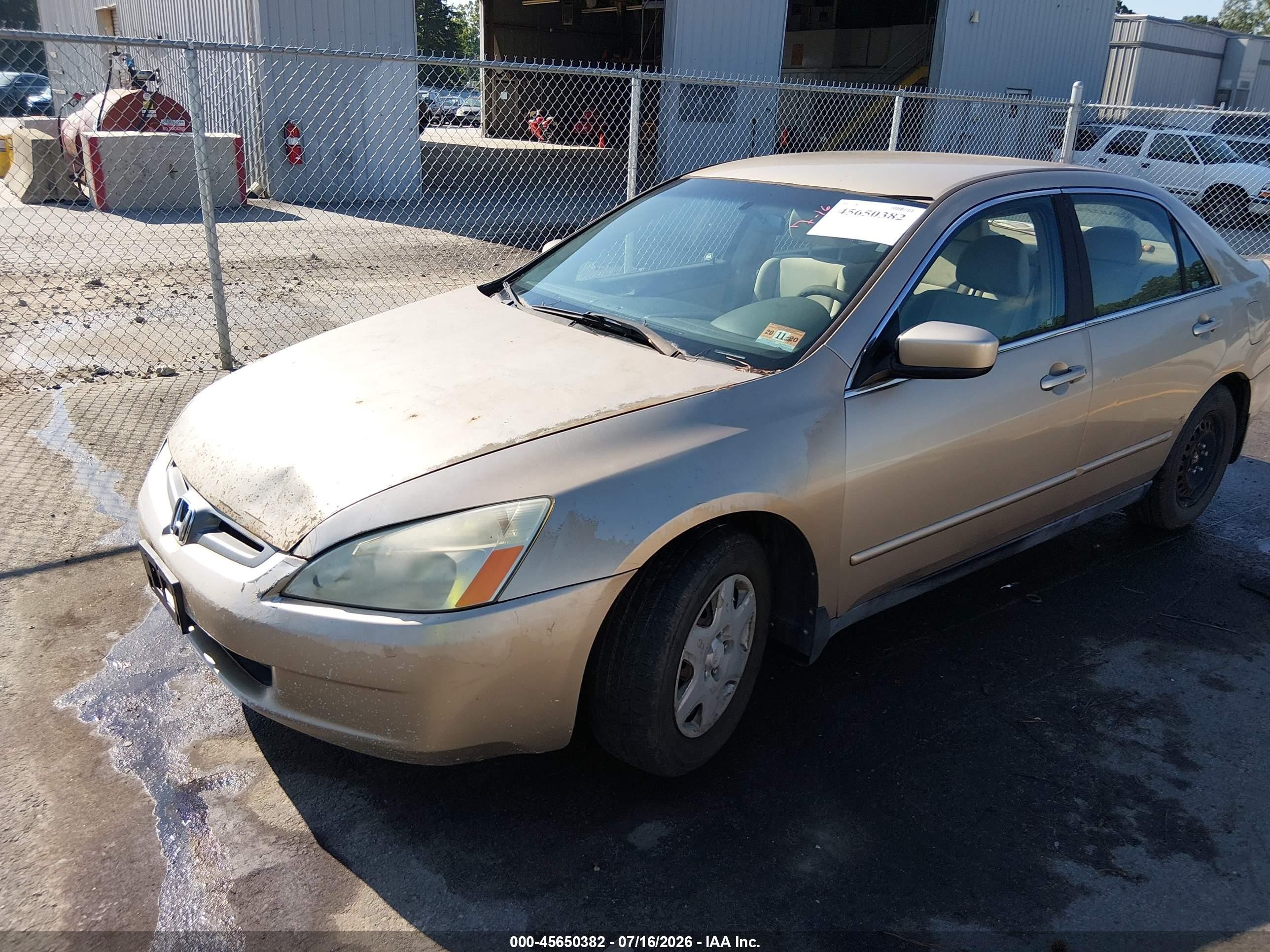 2005 Honda Accord 2.4 Lx Gold vin: 1HGCM56495A033400