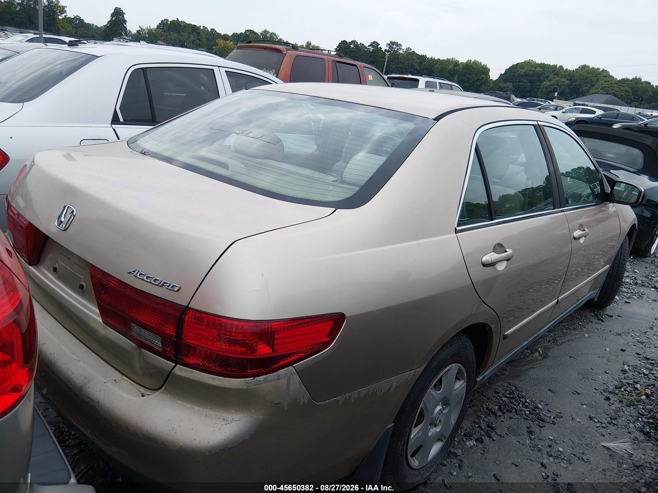 2005 Honda Accord 2.4 Lx Gold vin: 1HGCM56495A033400