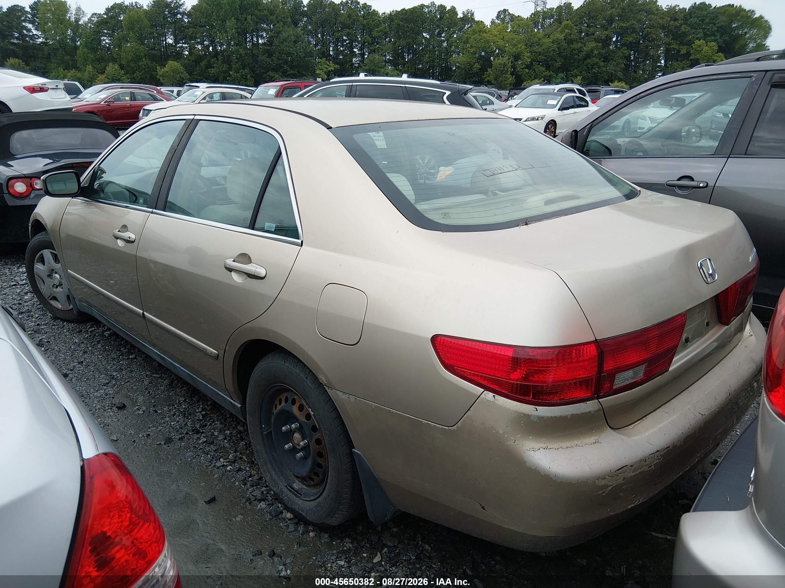 2005 Honda Accord 2.4 Lx Gold vin: 1HGCM56495A033400
