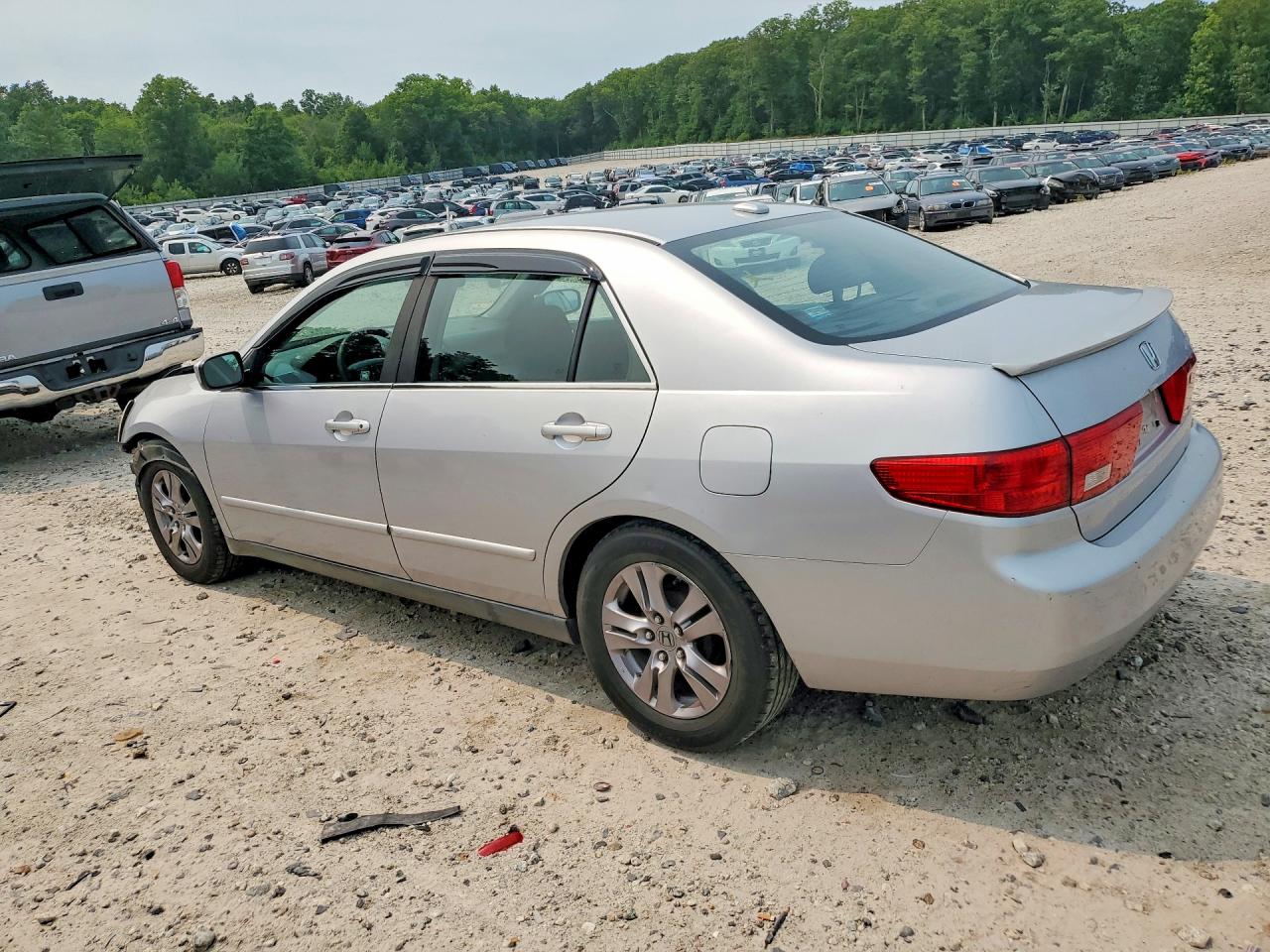 2005 Honda Accord Lx Silver vin: 1HGCM56495A057972