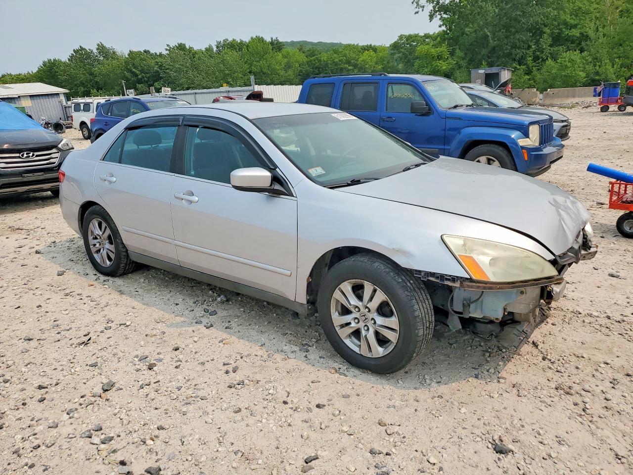 2005 Honda Accord Lx Silver vin: 1HGCM56495A057972