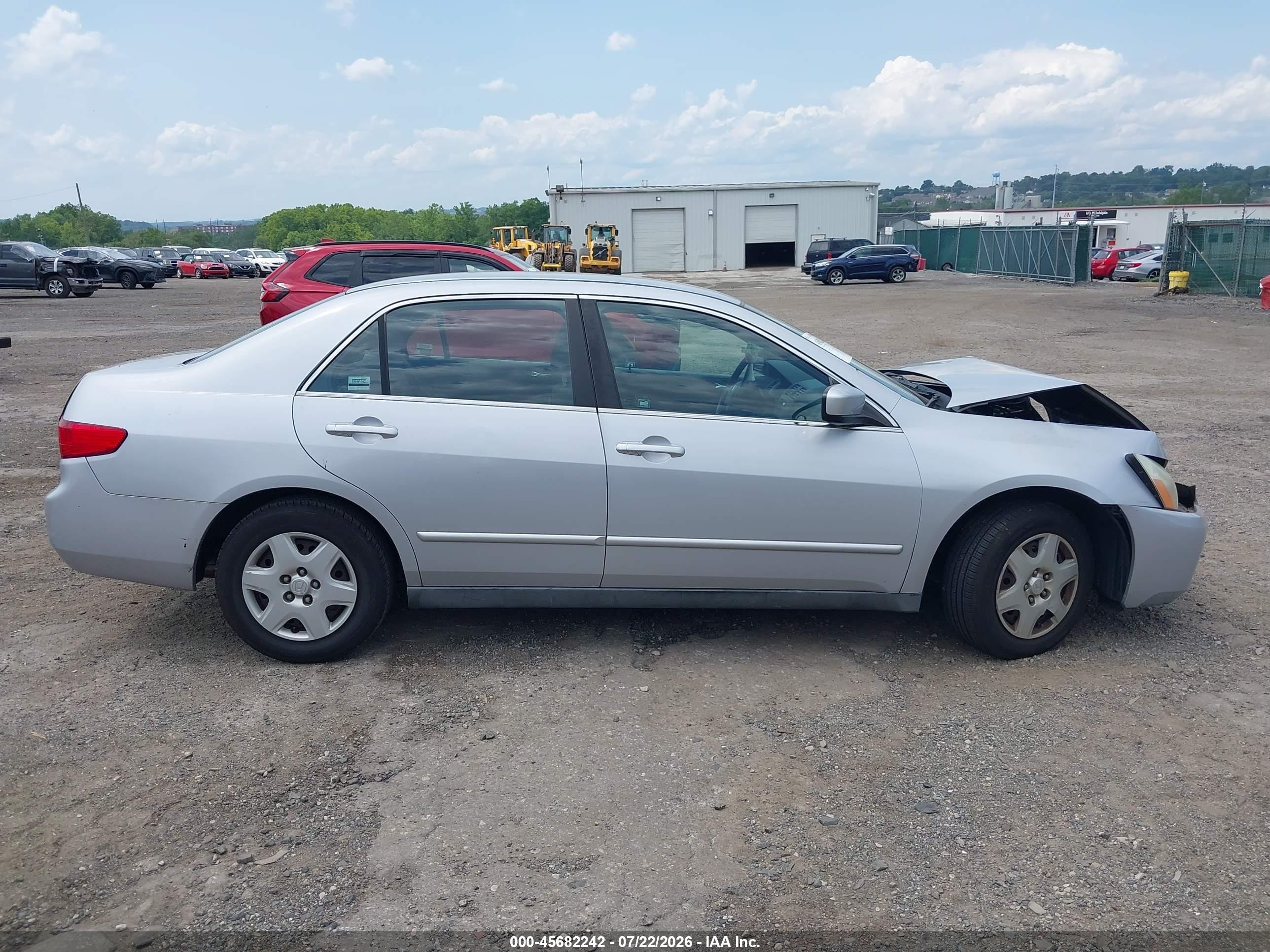 2005 Honda Accord 2.4 Lx Silver vin: 1HGCM56495A121895