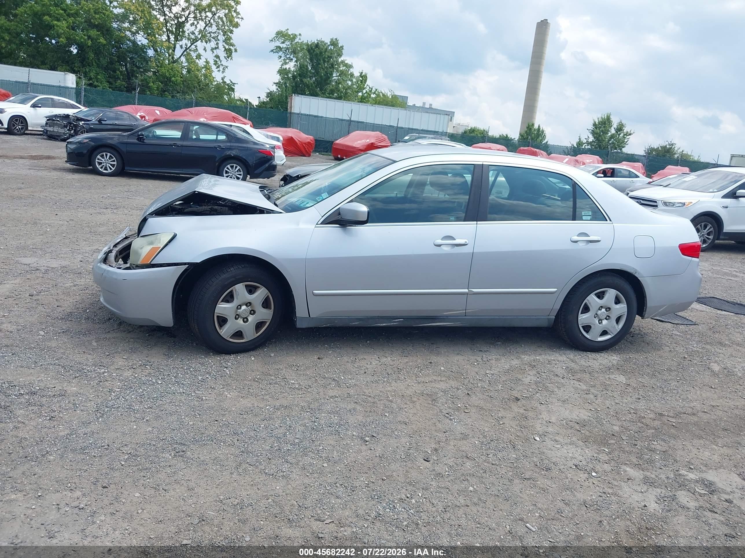 2005 Honda Accord 2.4 Lx Silver vin: 1HGCM56495A121895
