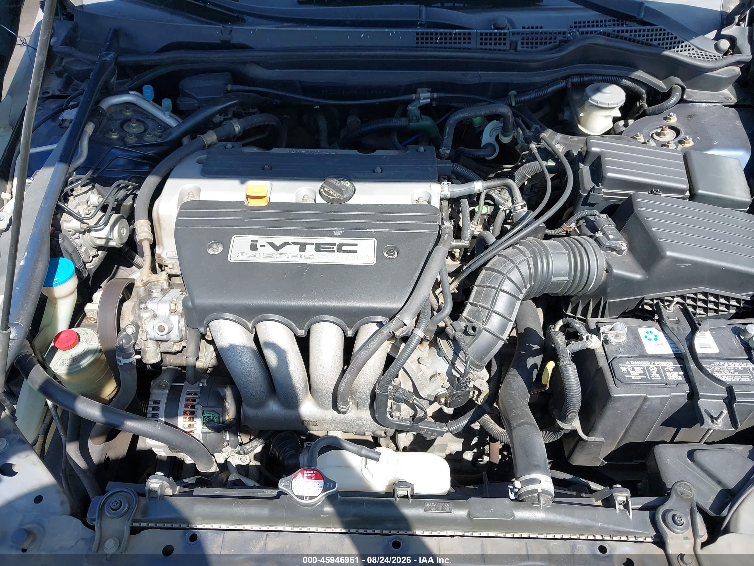 2005 Honda Accord 2.4 Lx Blue vin: 1HGCM56495A148238